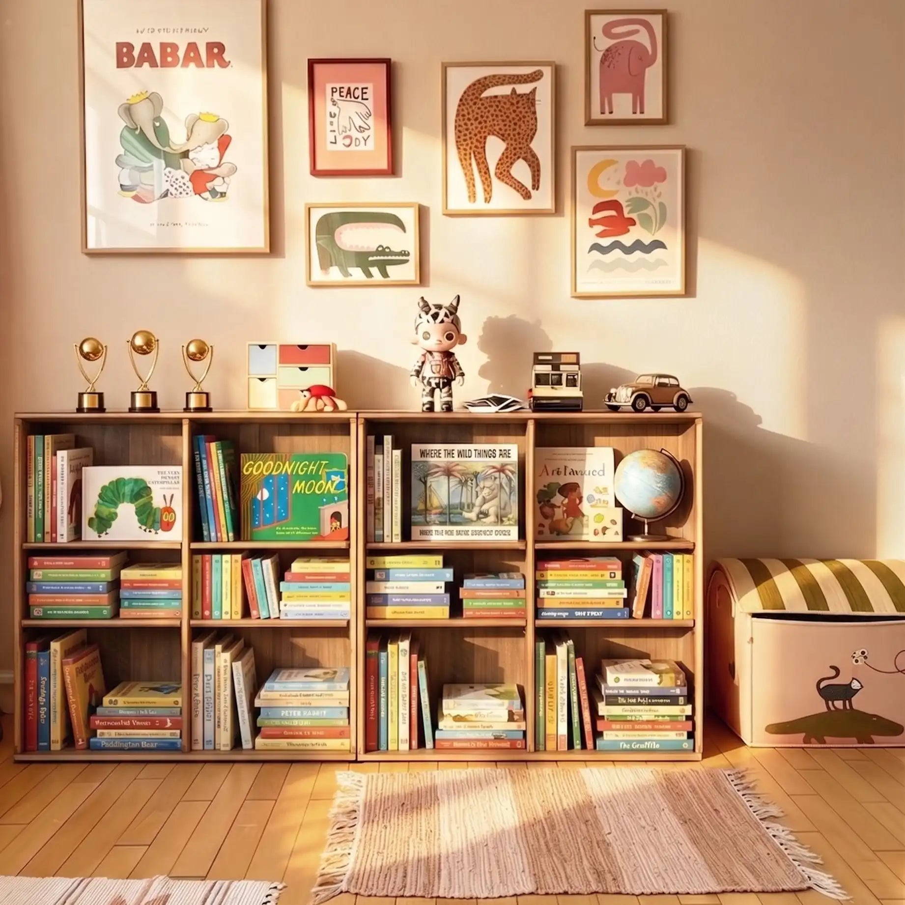What is the best way to store children's books?