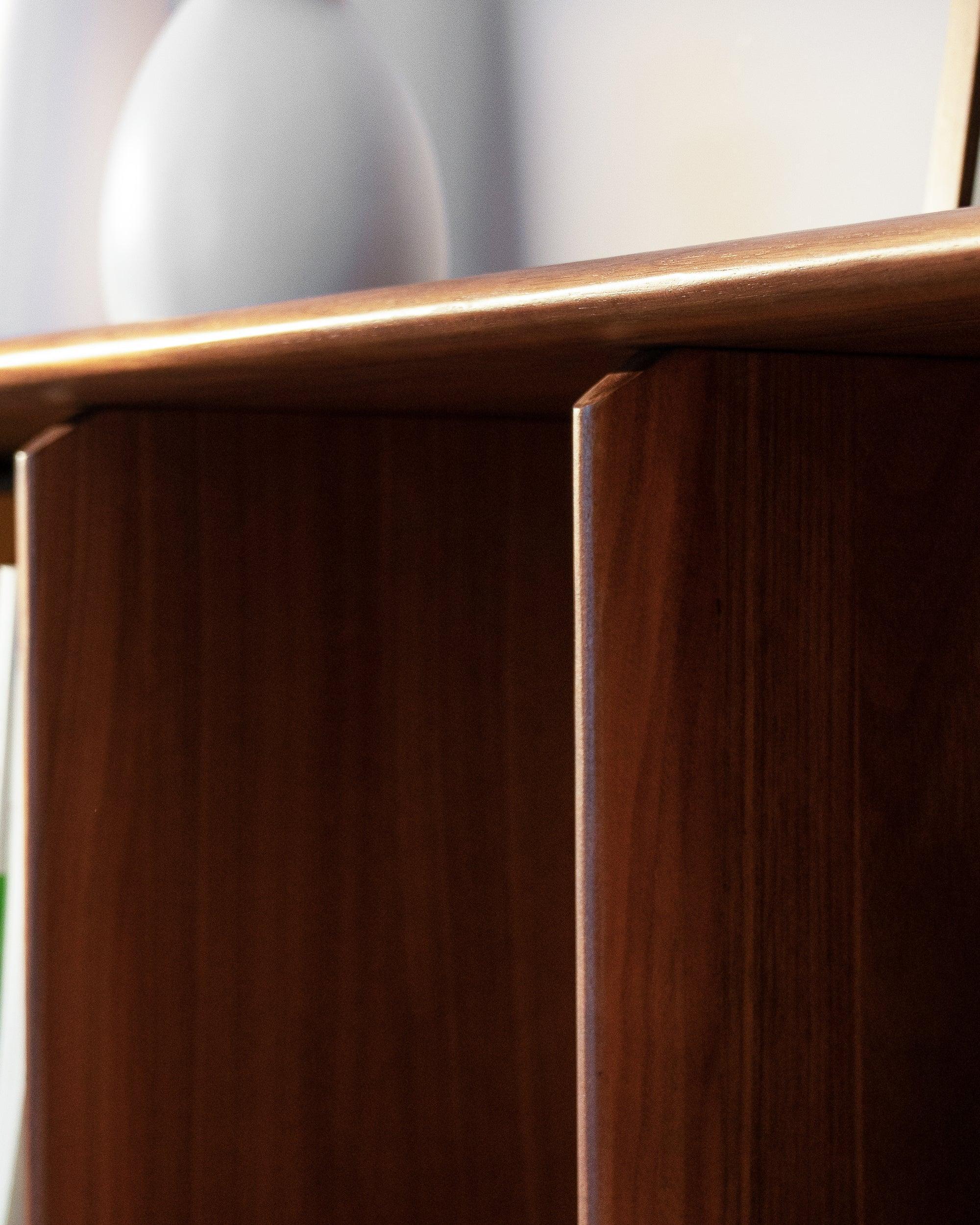 Plato Hallway Bookcase with 6 Open Shelves | Walnut Room Divider | | KUMO HOME