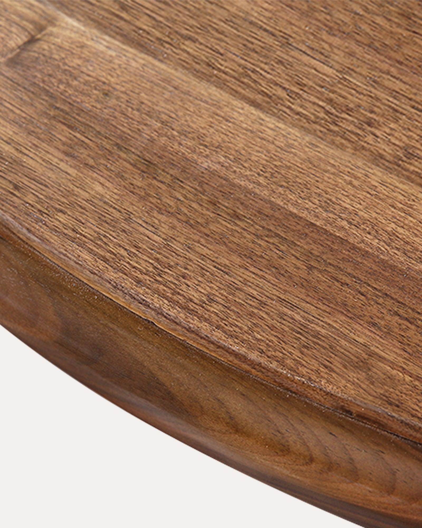 Walnut Round Dining Table And Chair Set - at KUMO HOME