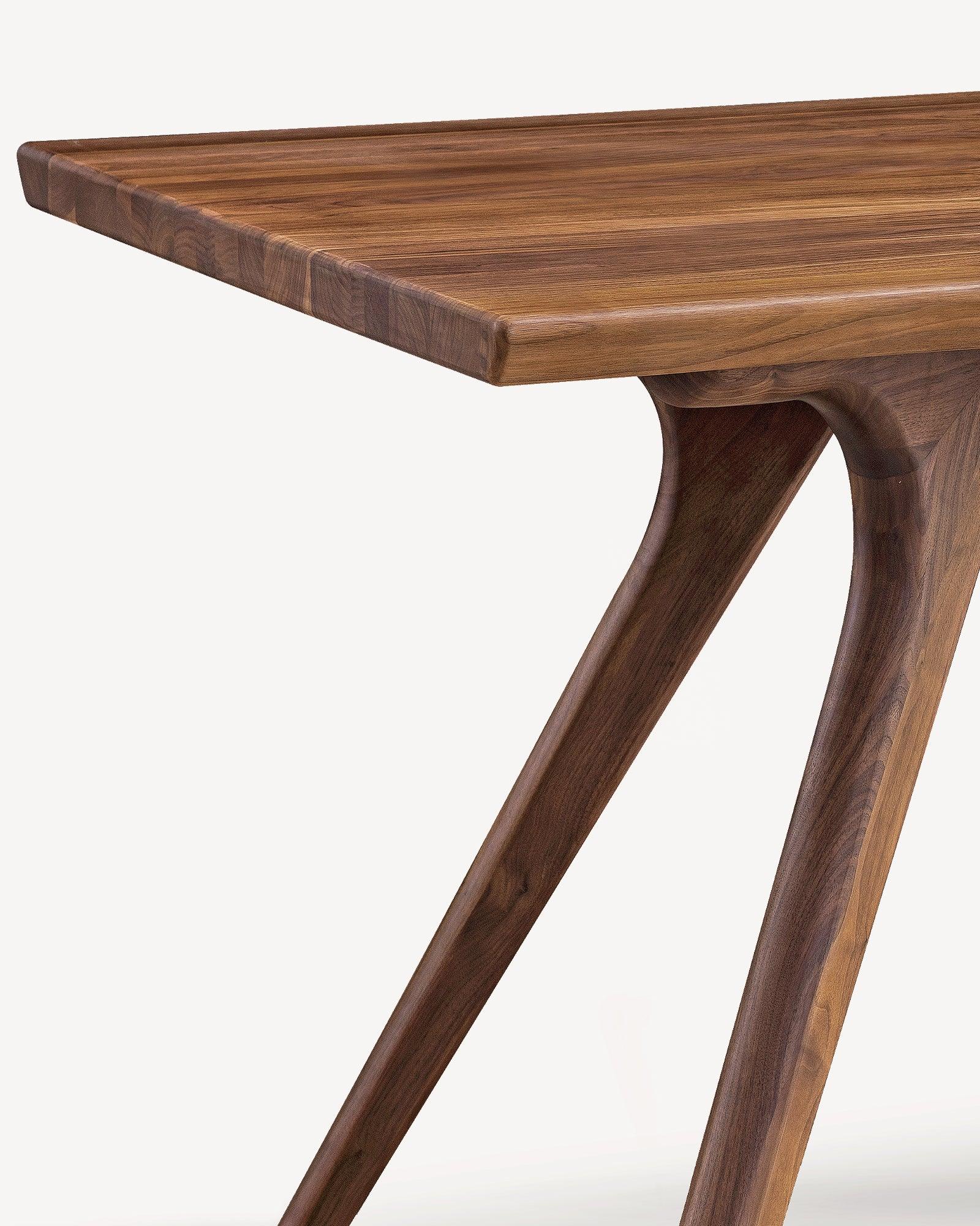 Black Walnut Slab Dining Table - at KUMO HOME