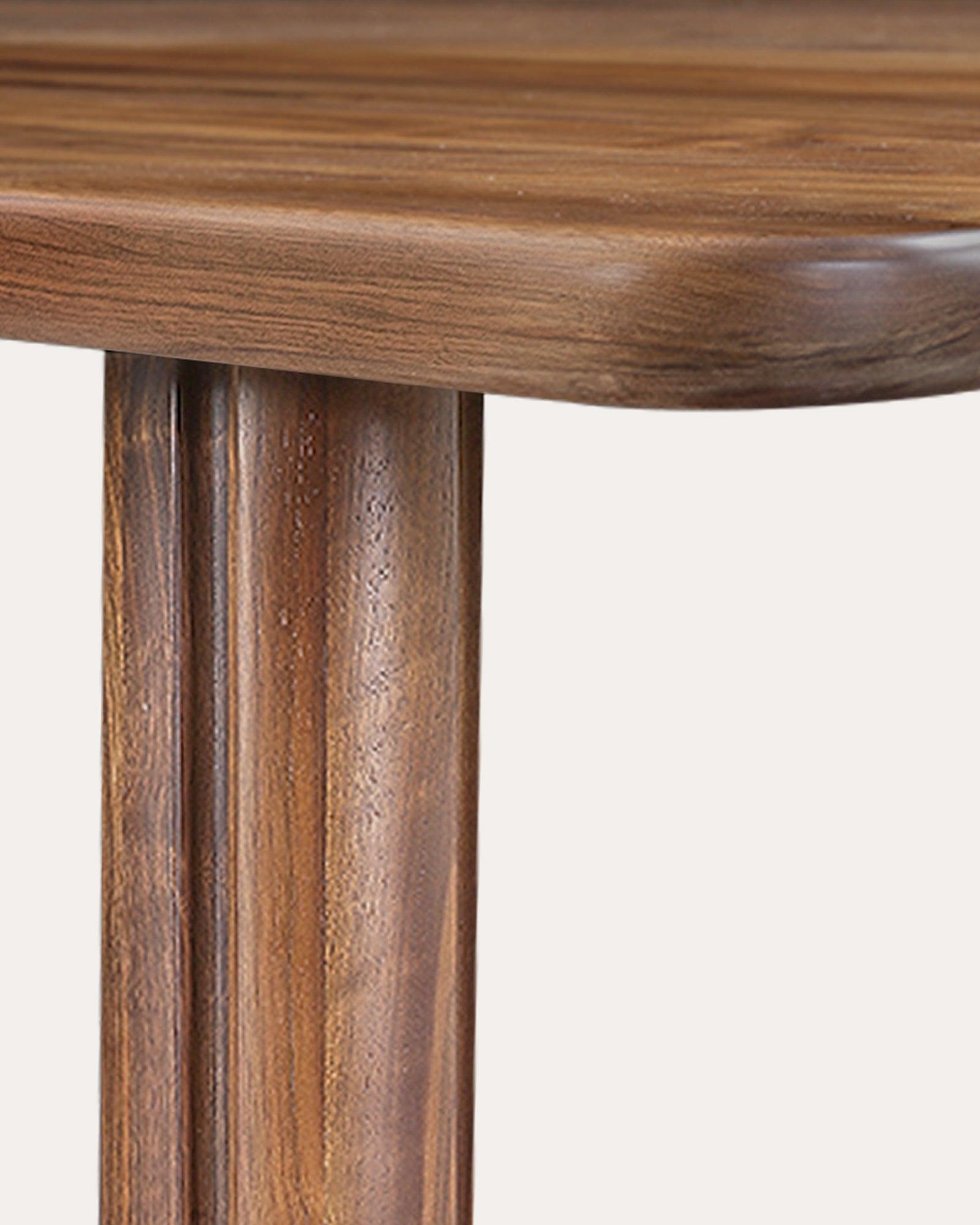 Branton Walnut Solid Wood Dining Table - at KUMO HOME