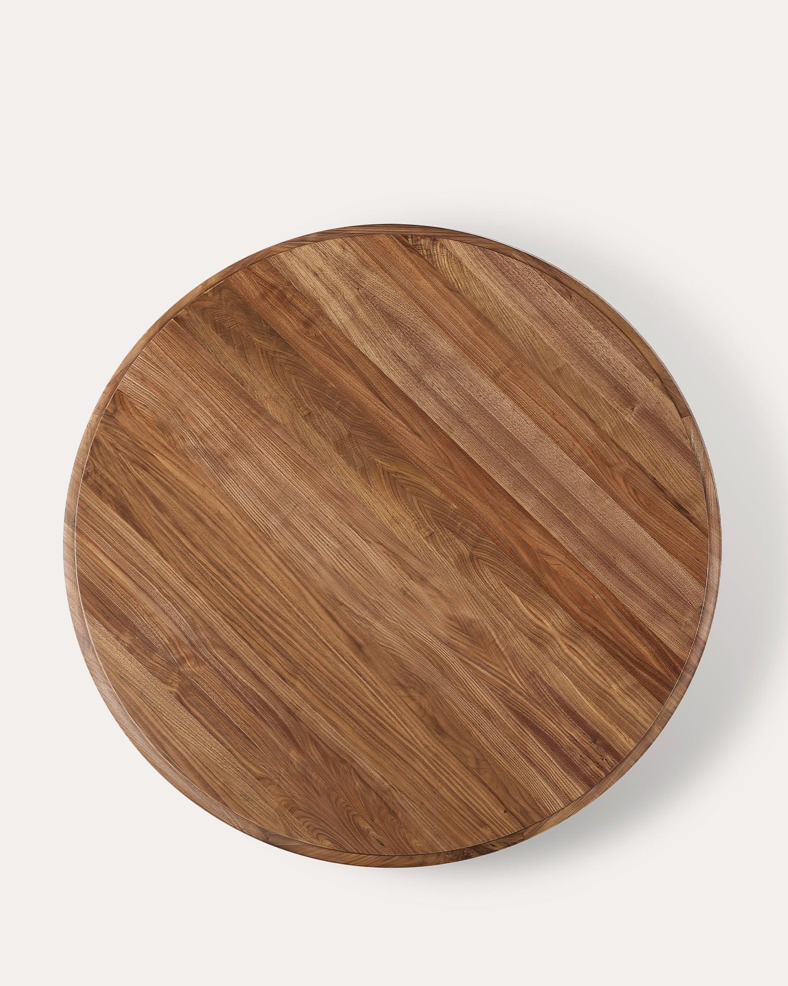 Walnut Round Dining Table And Chair Set - at KUMO HOME