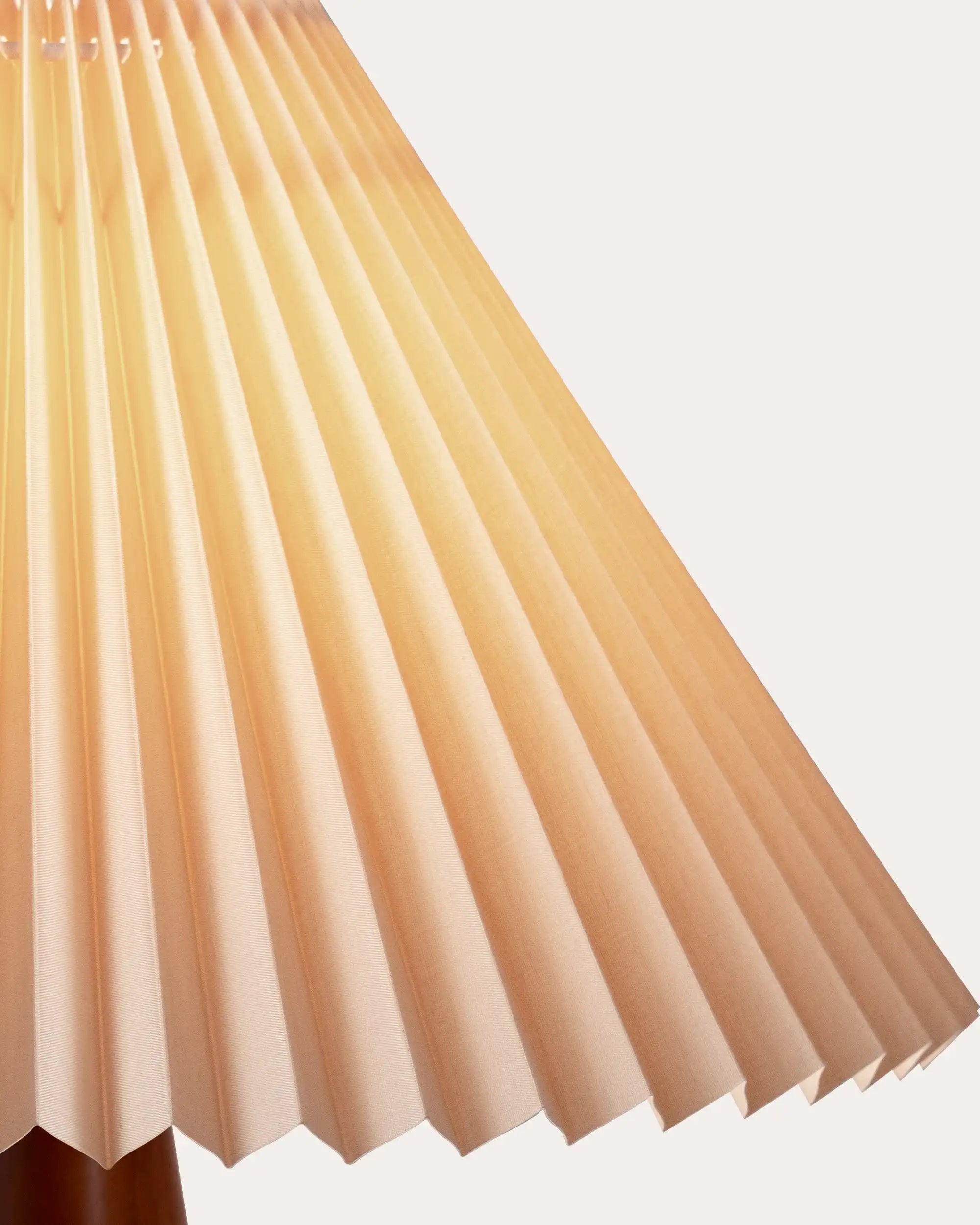 Aurelia Oak Pleat Table Lamp - at KUMO HOME