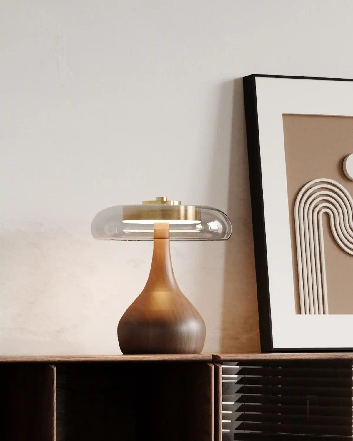 Aurora Retro Glass Table Lamp - at KUMO HOME