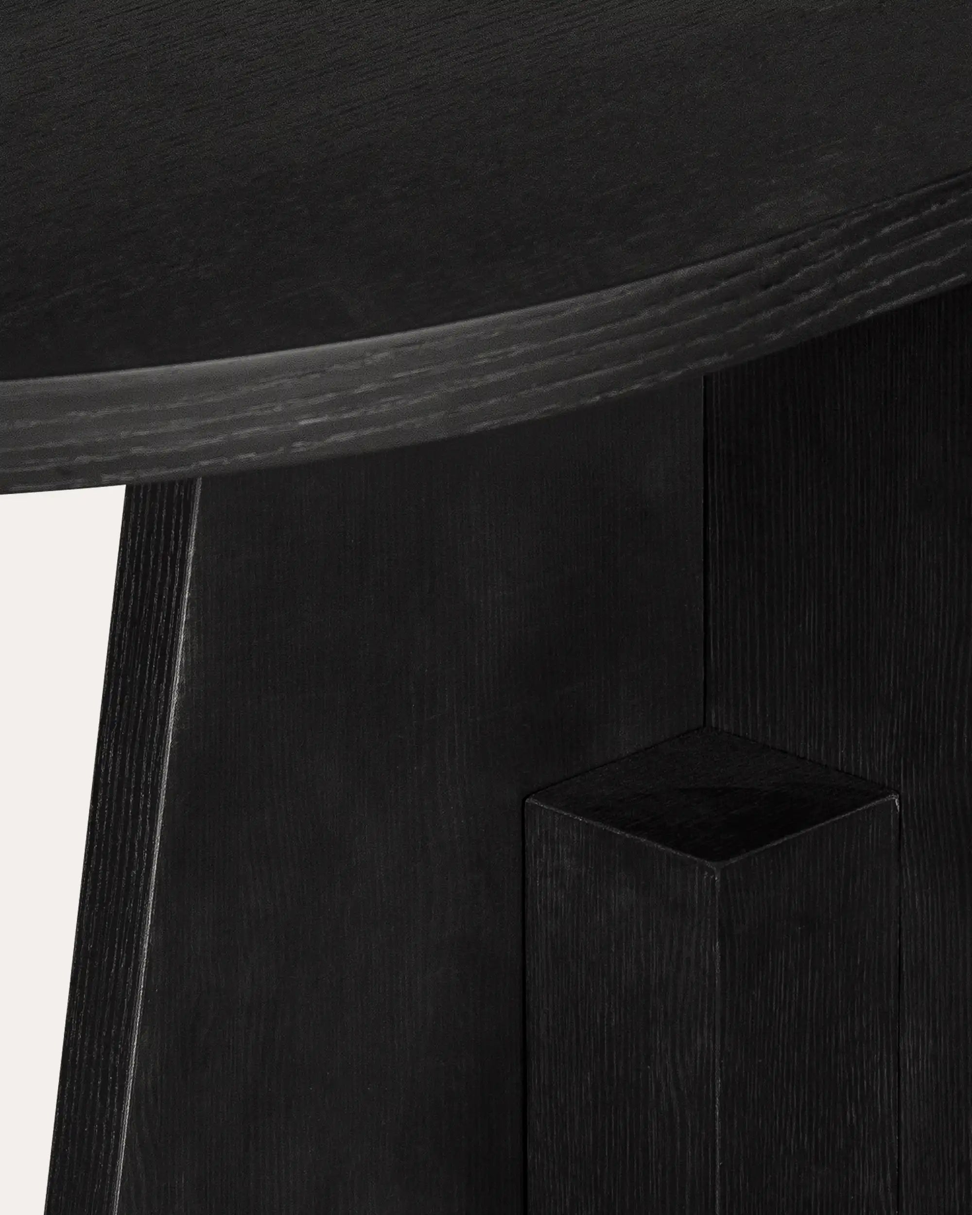 Hana Black Oval Dining Table - at KUMO HOME