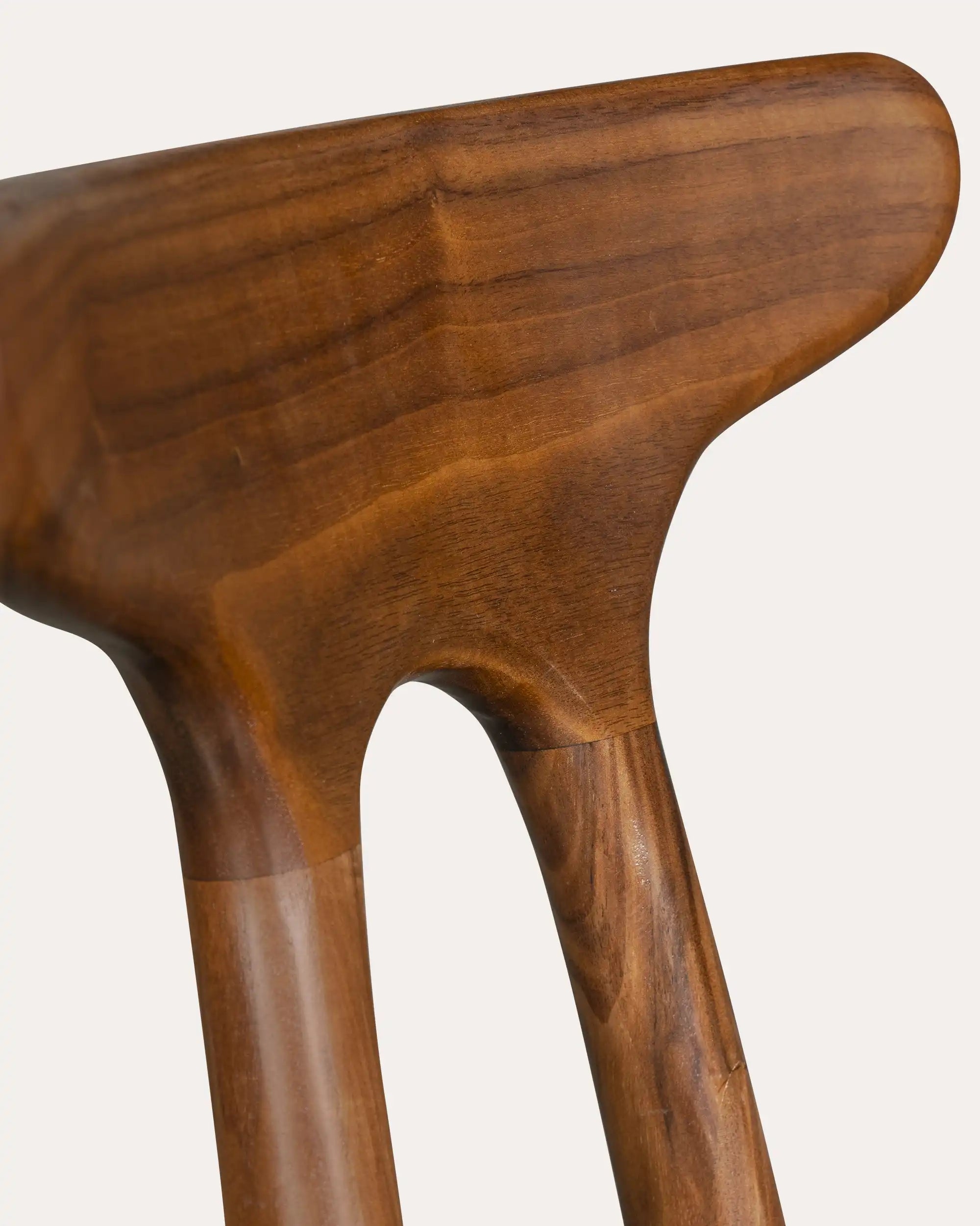 Franca Walnut T-Back Dining Chair - at KUMO HOME