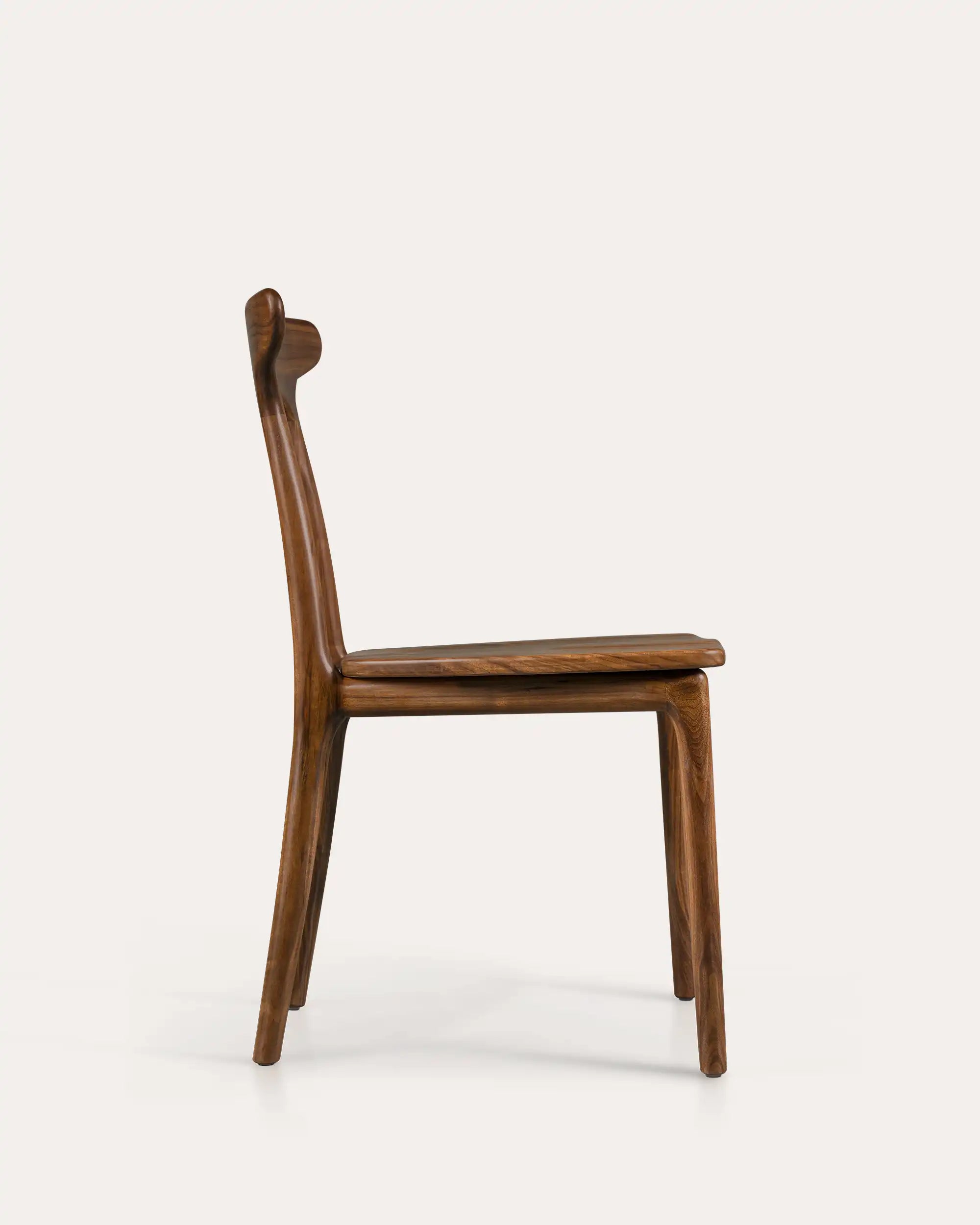 Franca Walnut T-Back Dining Chair - at KUMO HOME