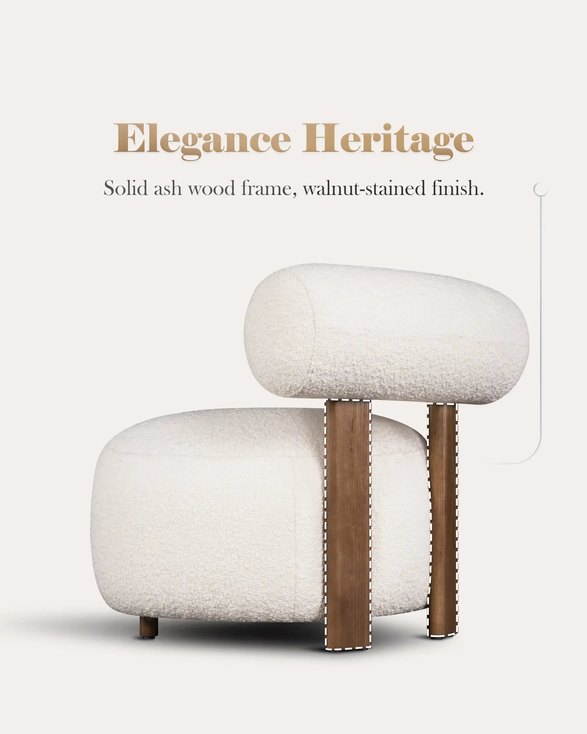 Kumo Accent Chair - Large - at KUMO HOME