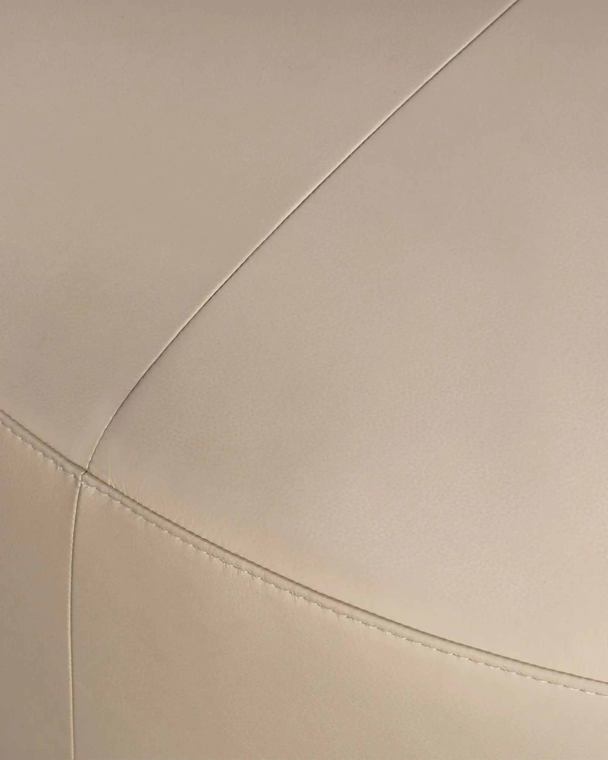 Luna Walnut Leather Ottoman