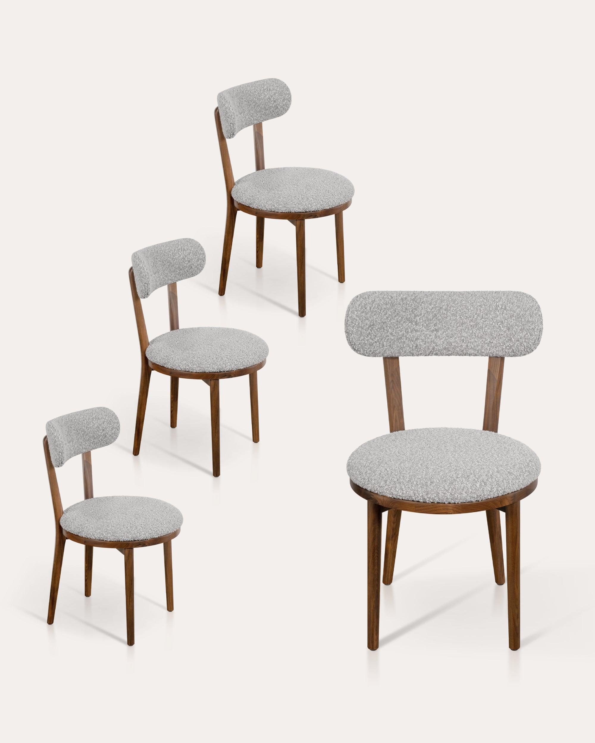 Japandi Ash Dining Chair - 31" Large Set of 4 at KUMO HOME