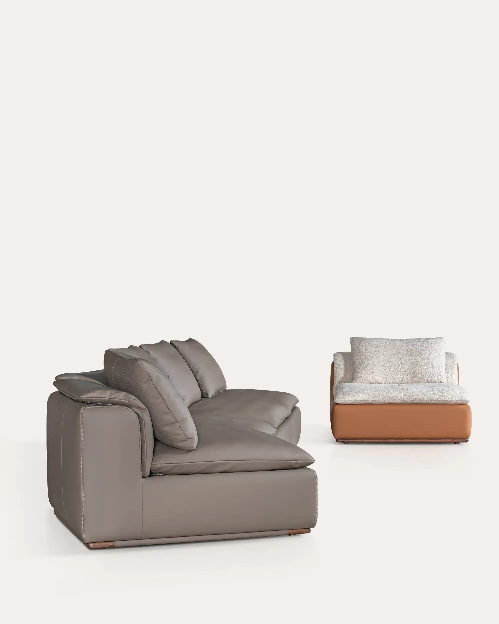 Modern Minimalist Low-Profile Modular 4 Seater Sofa | | KUMO HOME DEAL
