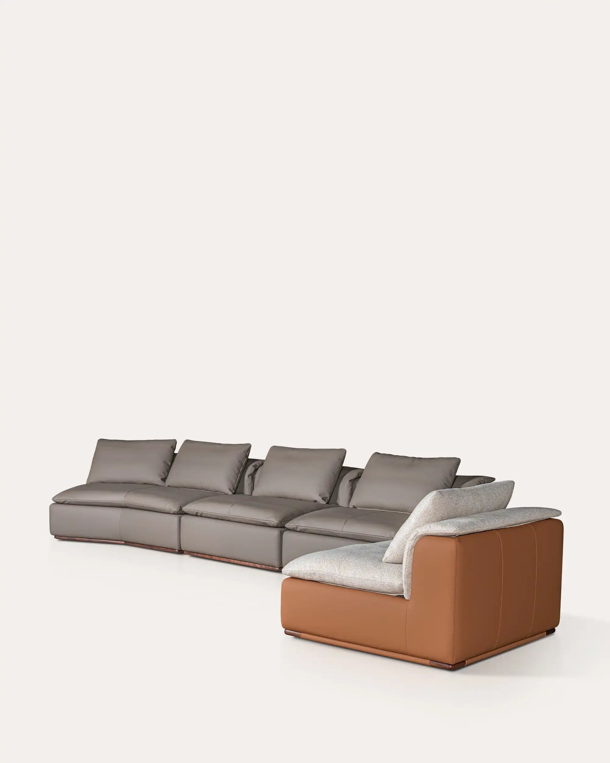 Modern Minimalist Low-Profile Modular 4 Seater Sofa | | KUMO HOME DEAL