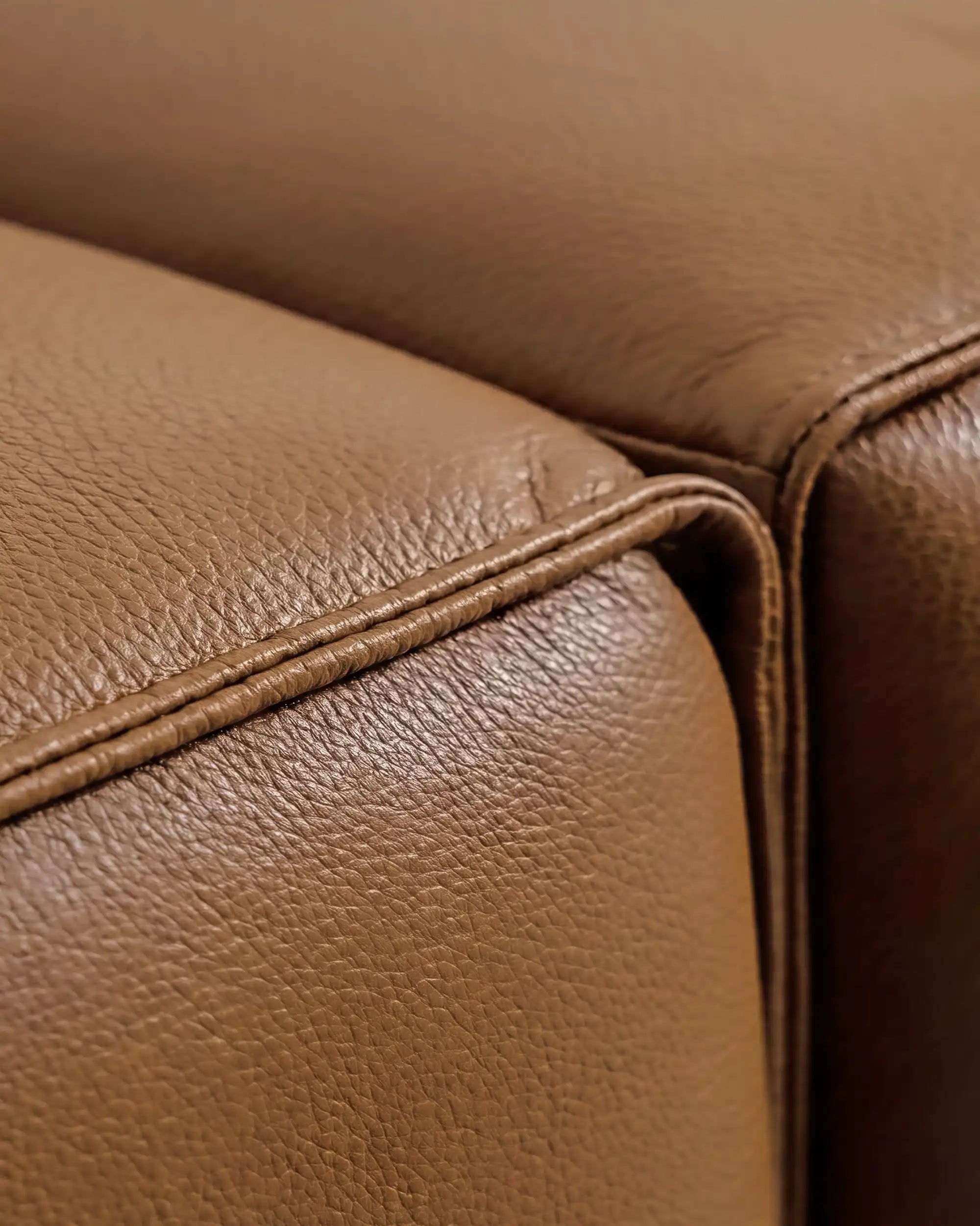 Verona Modular Walnut Leather Sofa - L-shaped | | KUMO HOME