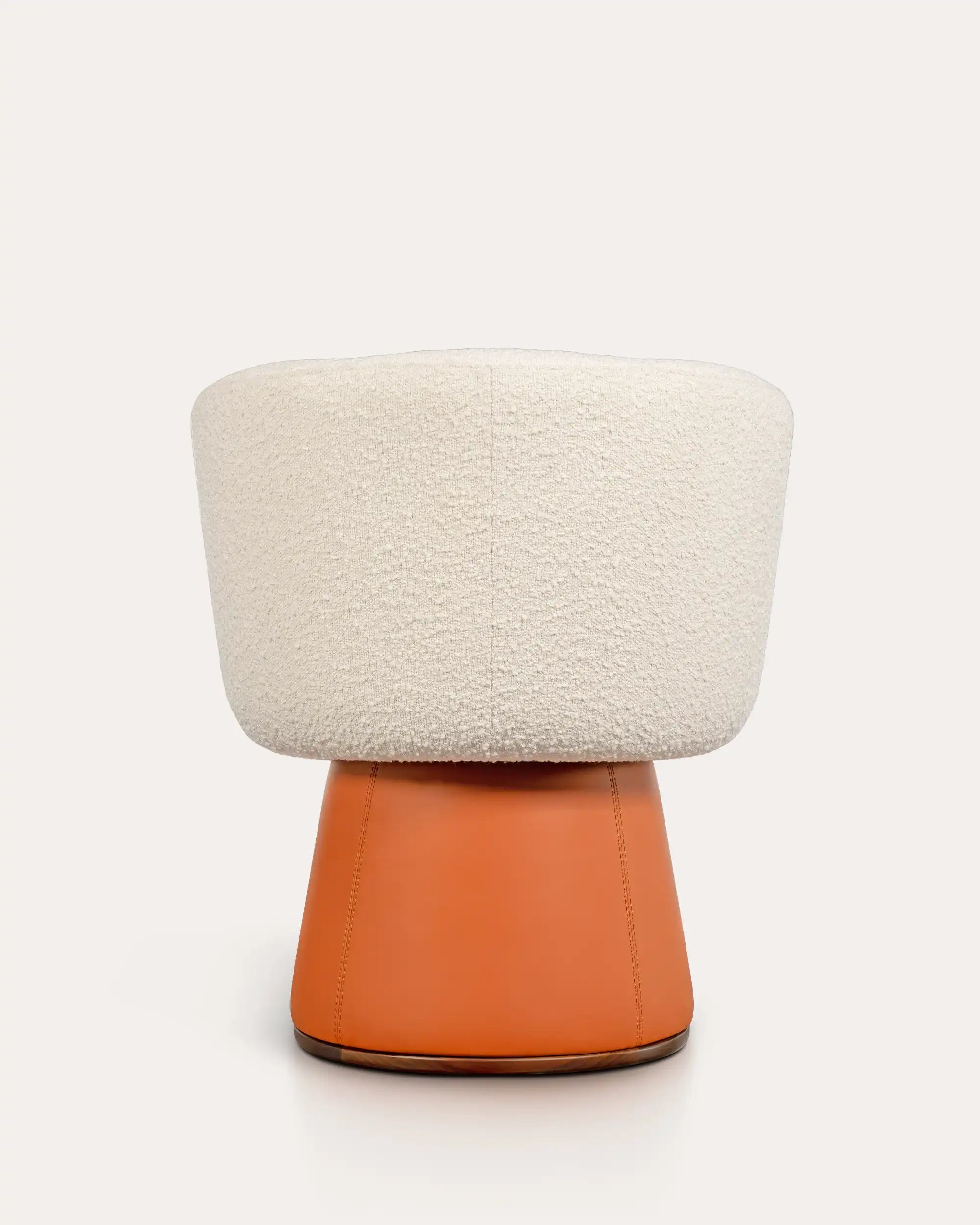 Palms Walnut Swivel Chair - at KUMO HOME