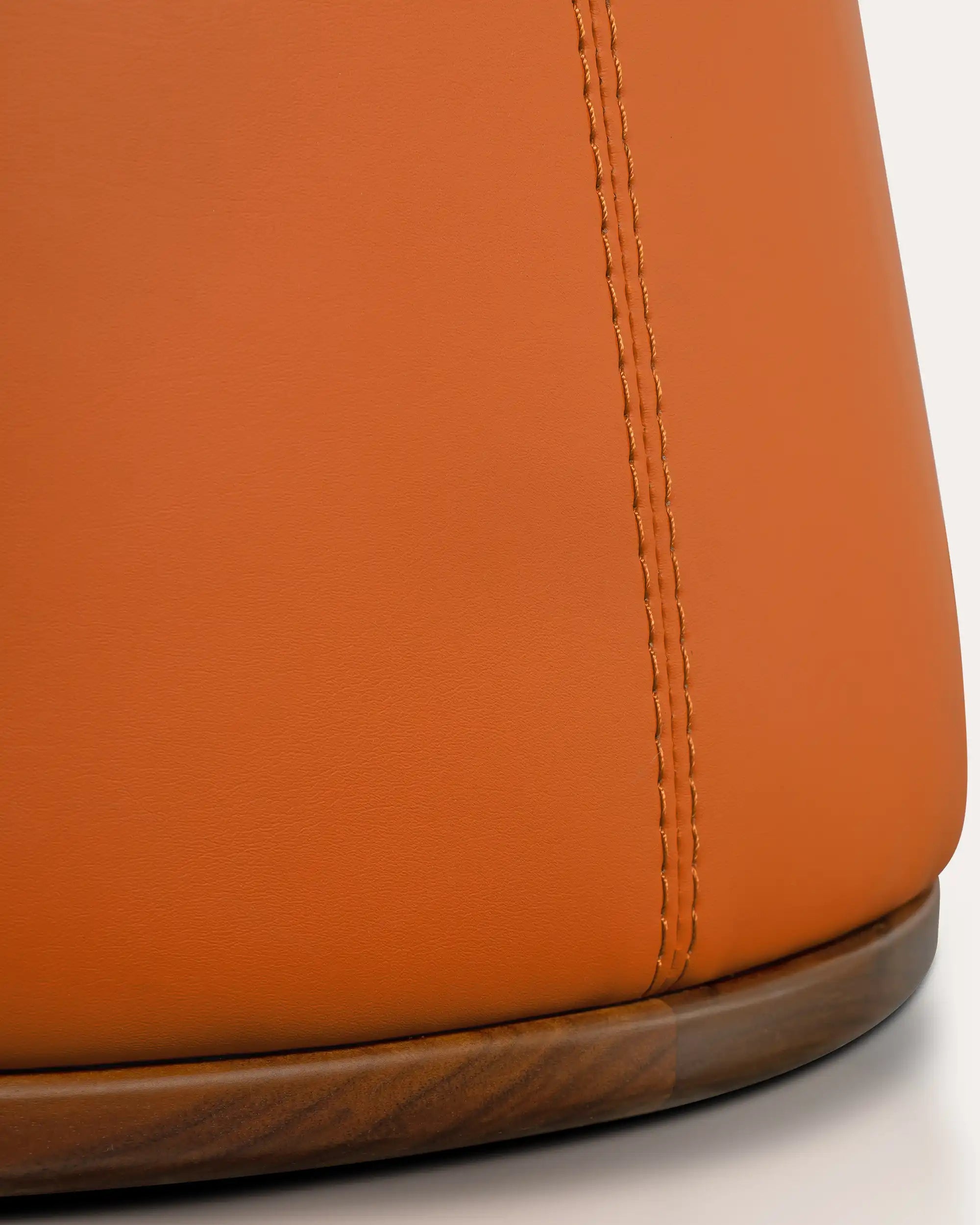 Palms Walnut Swivel Chair - at KUMO HOME