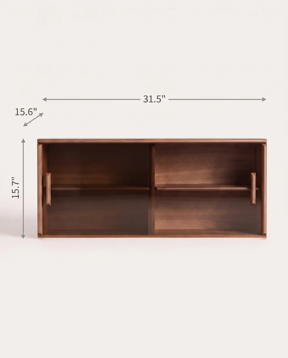 Soho Wall Shelf Wall-Mounted Cabinet | Glass Doors | KUMOHOME | | KUMO HOME