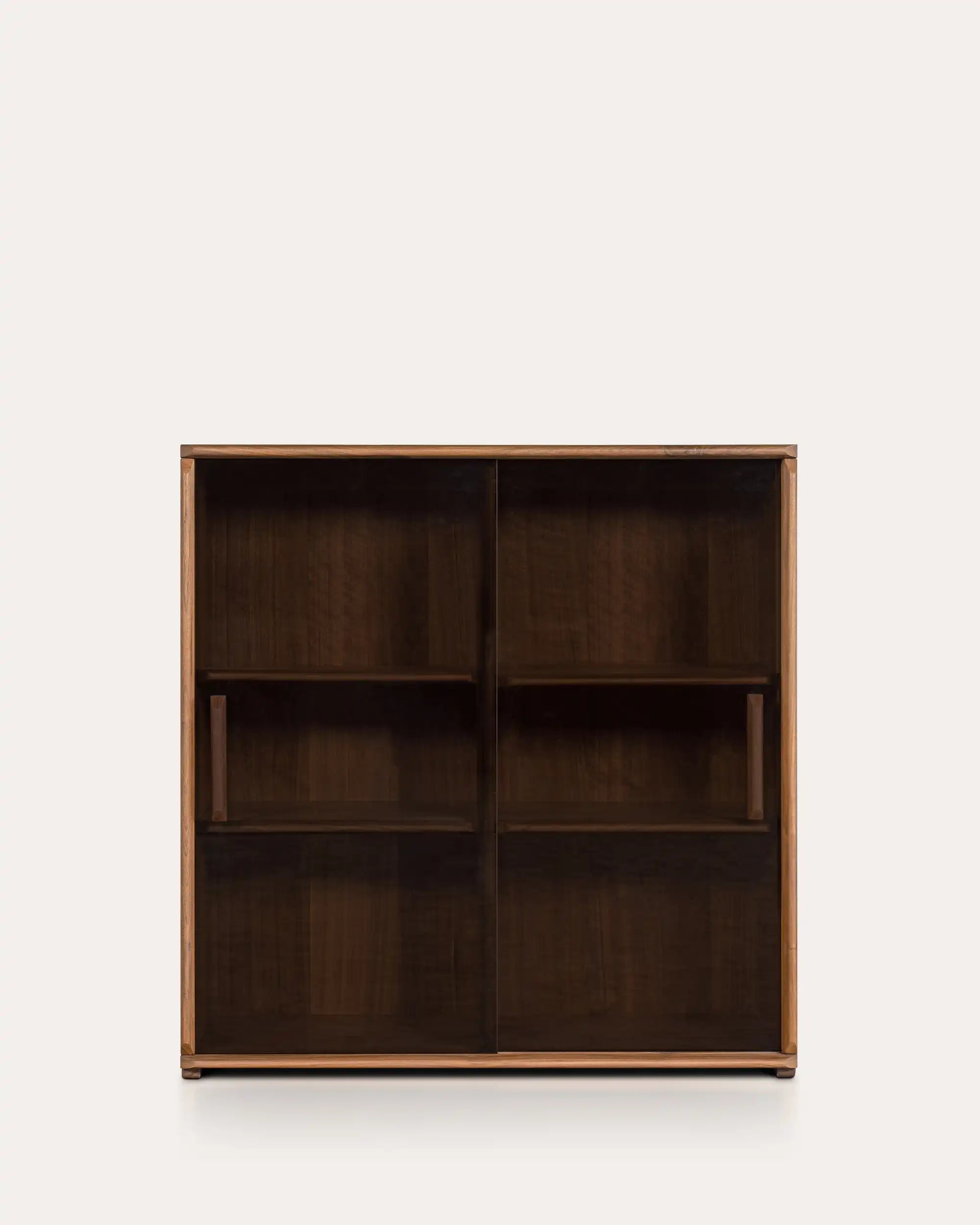 Soho Walnut Storage Cabinet | Modular Design - Flip Door Cabinet - at KUMO HOME