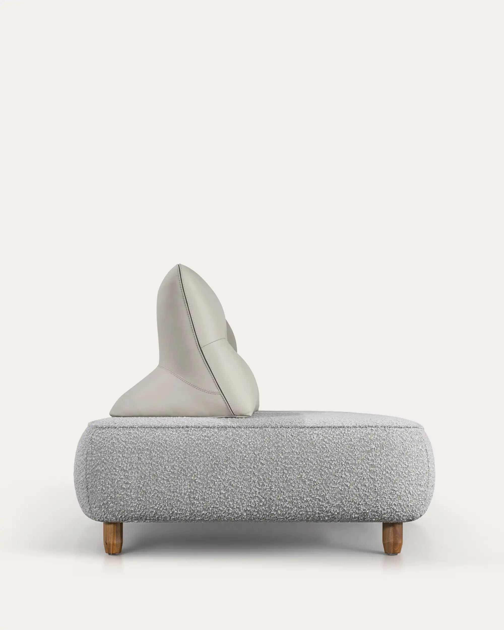 Tilda Boucle Modular Sofa - Grey - at KUMO HOME