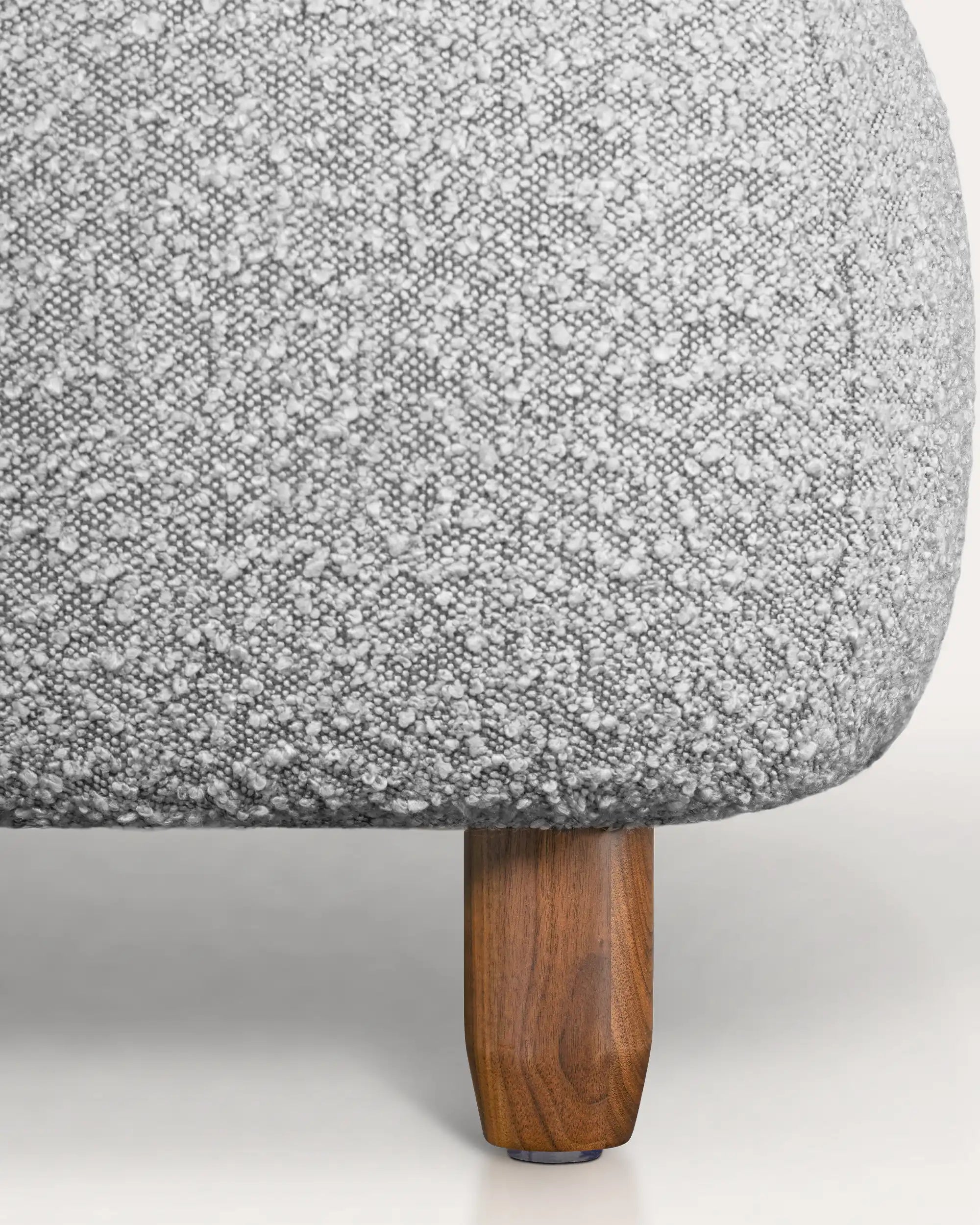 Tilda Boucle Modular Sofa - Grey - at KUMO HOME