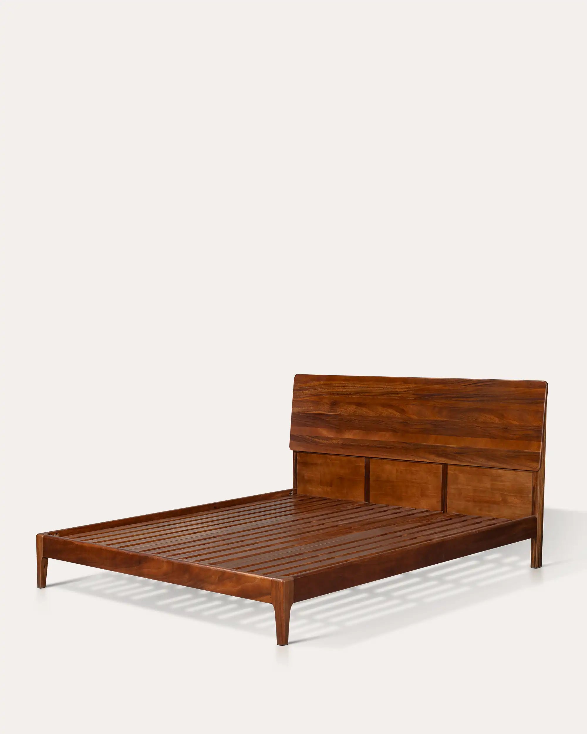 Horizon Walnut Sanctuary Bed - at KUMO HOME