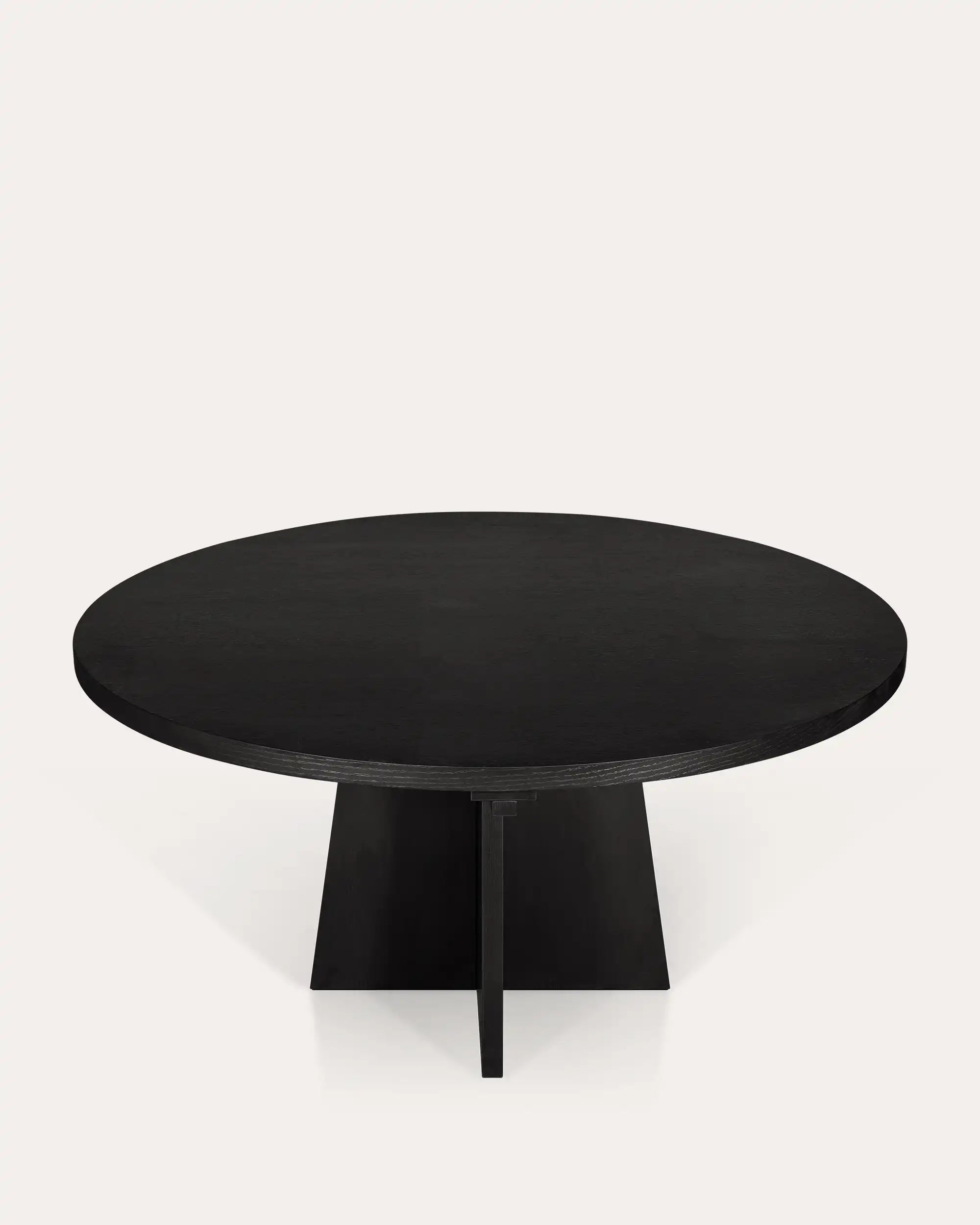 Black Round Dining Table - at KUMO HOME