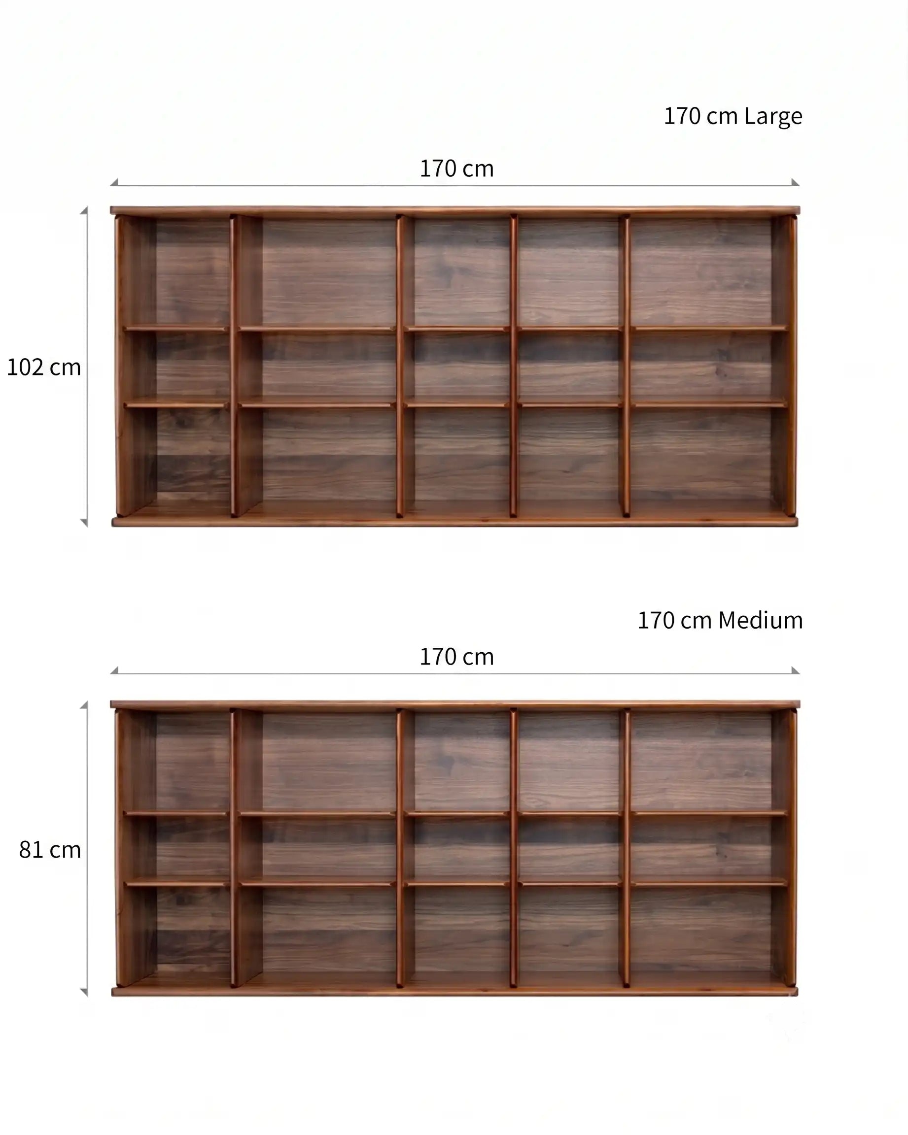 Plato Solid Wood Bookcase | Bookshelf | Sideboard