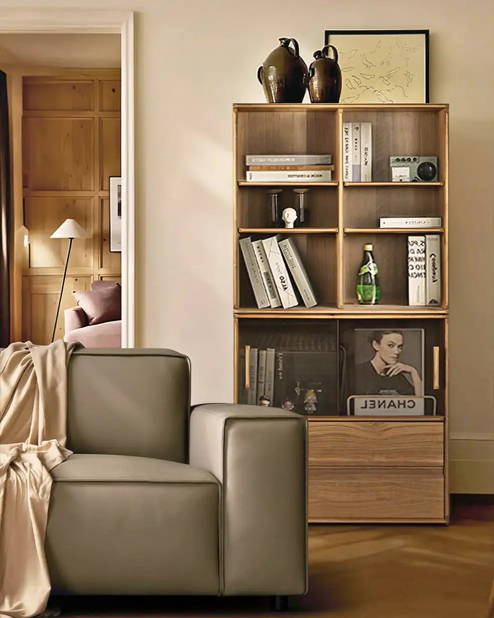 Soho Walnut Storage Cabinet | Modular Design - Drawer cabinet - at KUMO HOME