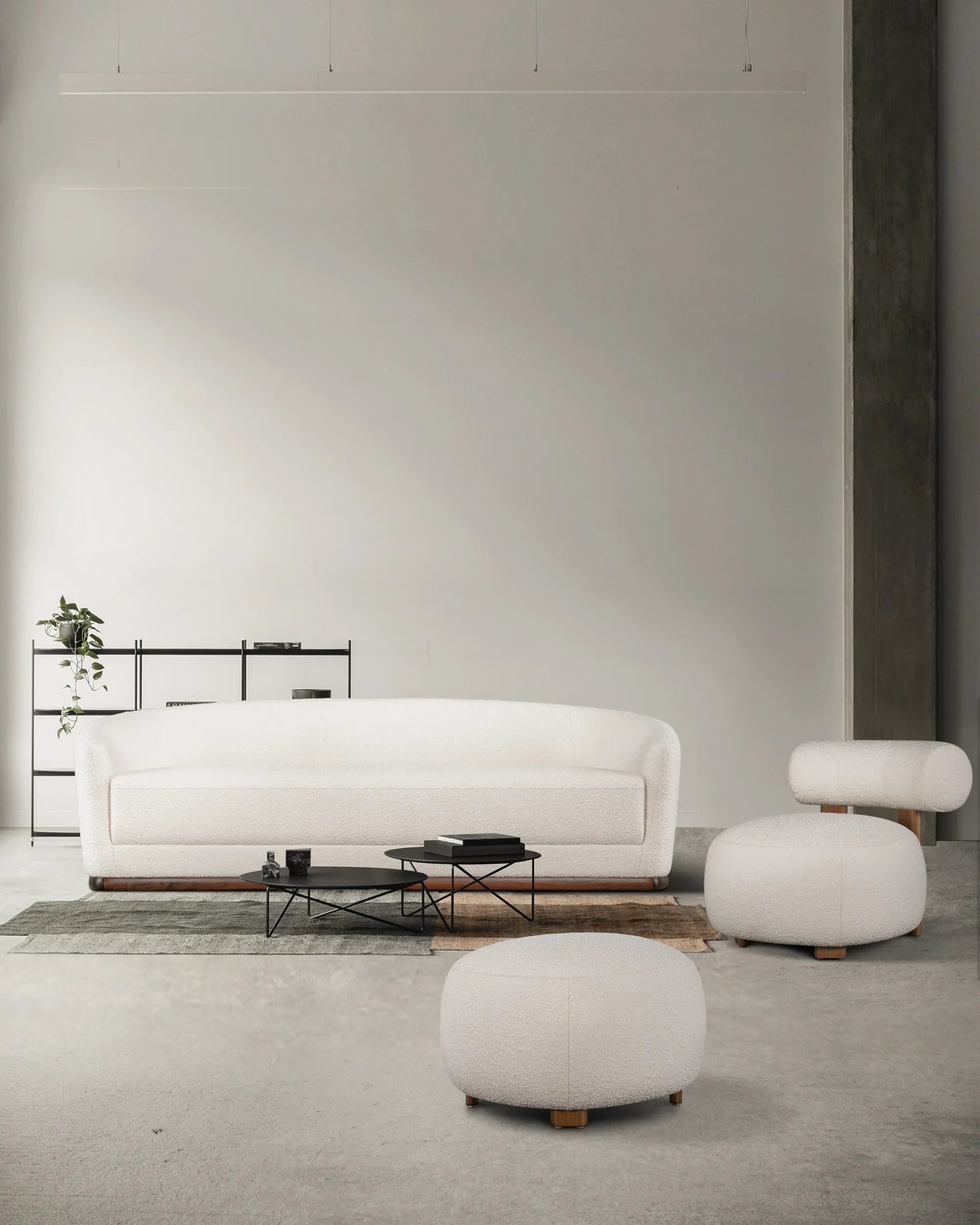 Cleo Sofa And Kumo Chair With Ottoman - at KUMO HOME