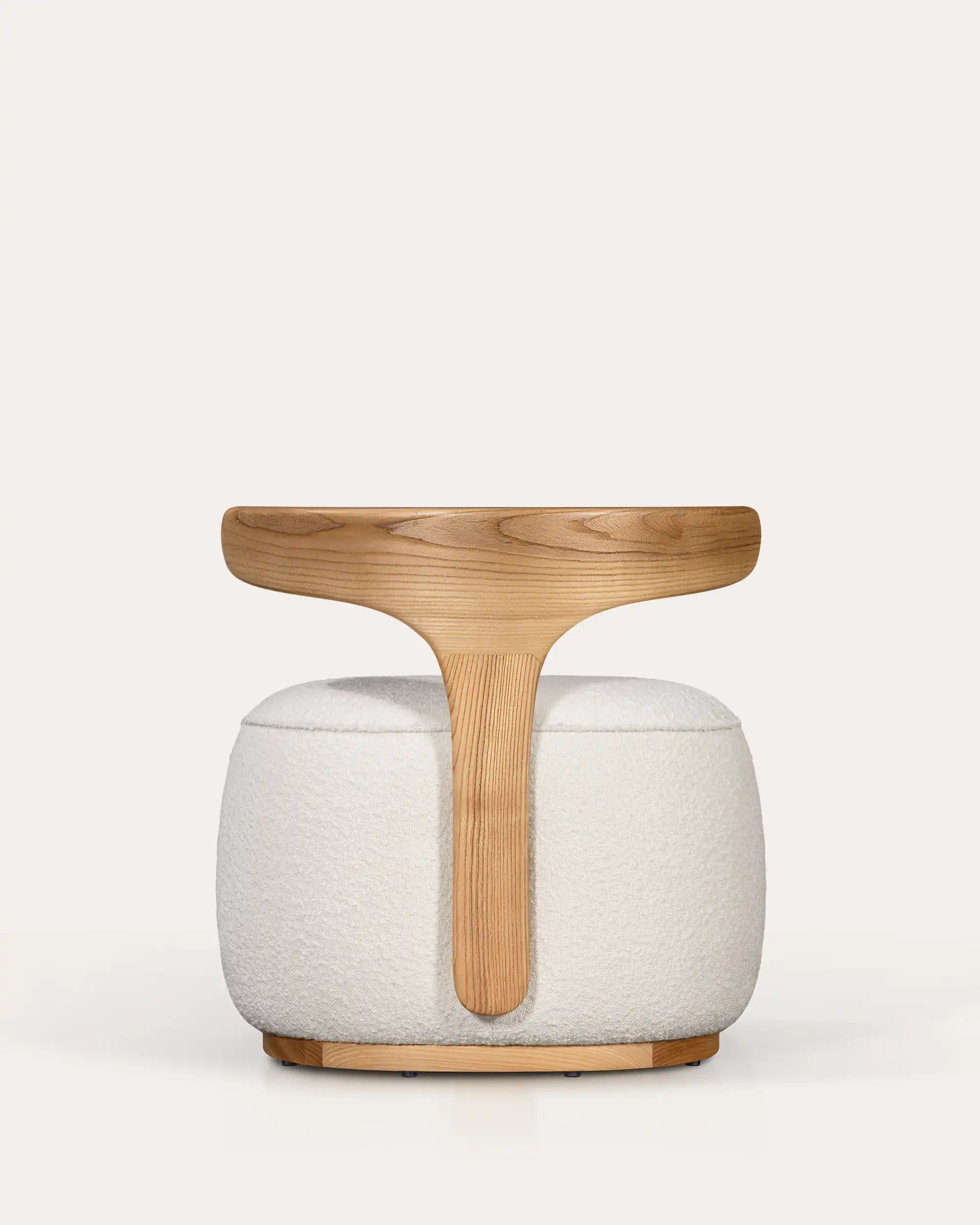 Horn Bouclé Chair - Natural Ash - at KUMO HOME
