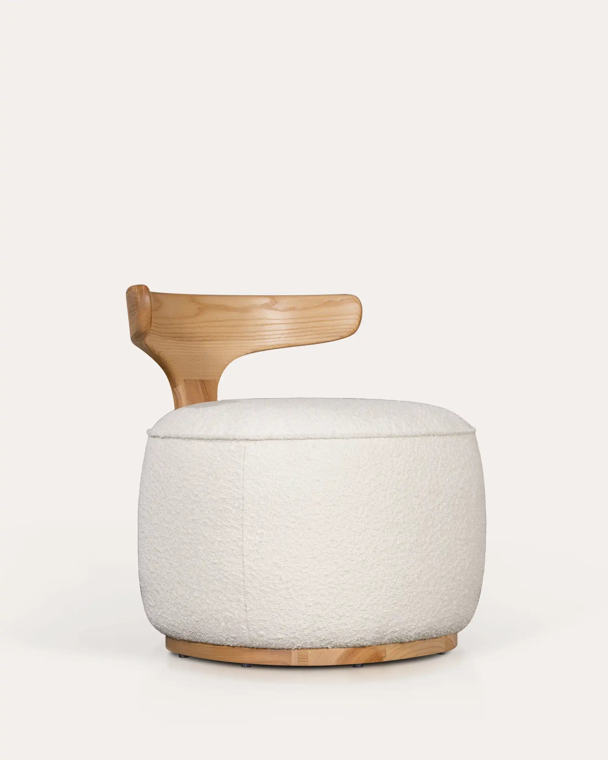Horn Bouclé Chair - Natural Ash - at KUMO HOME