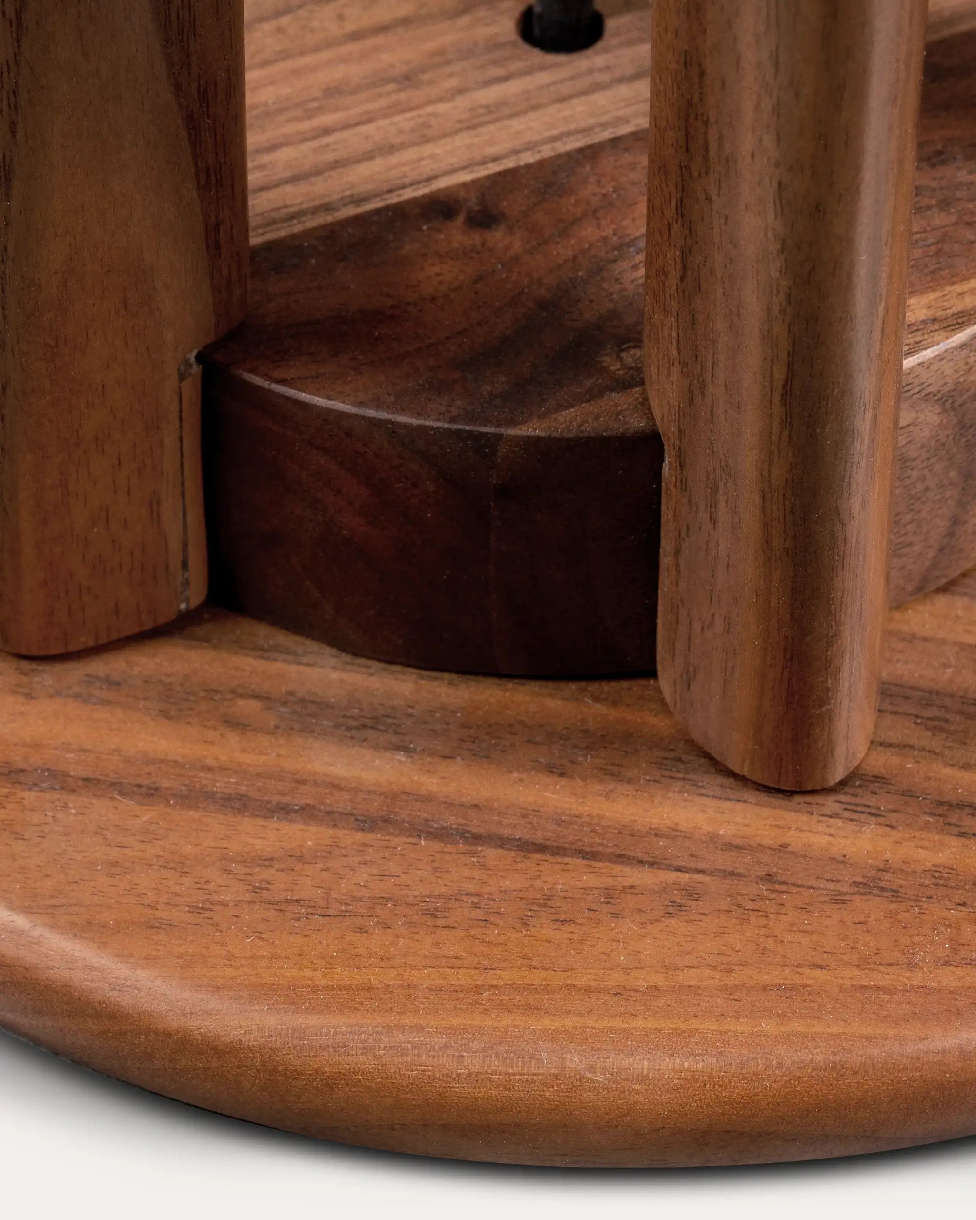 Lunar Floor Walnut Lamp - at KUMO HOME