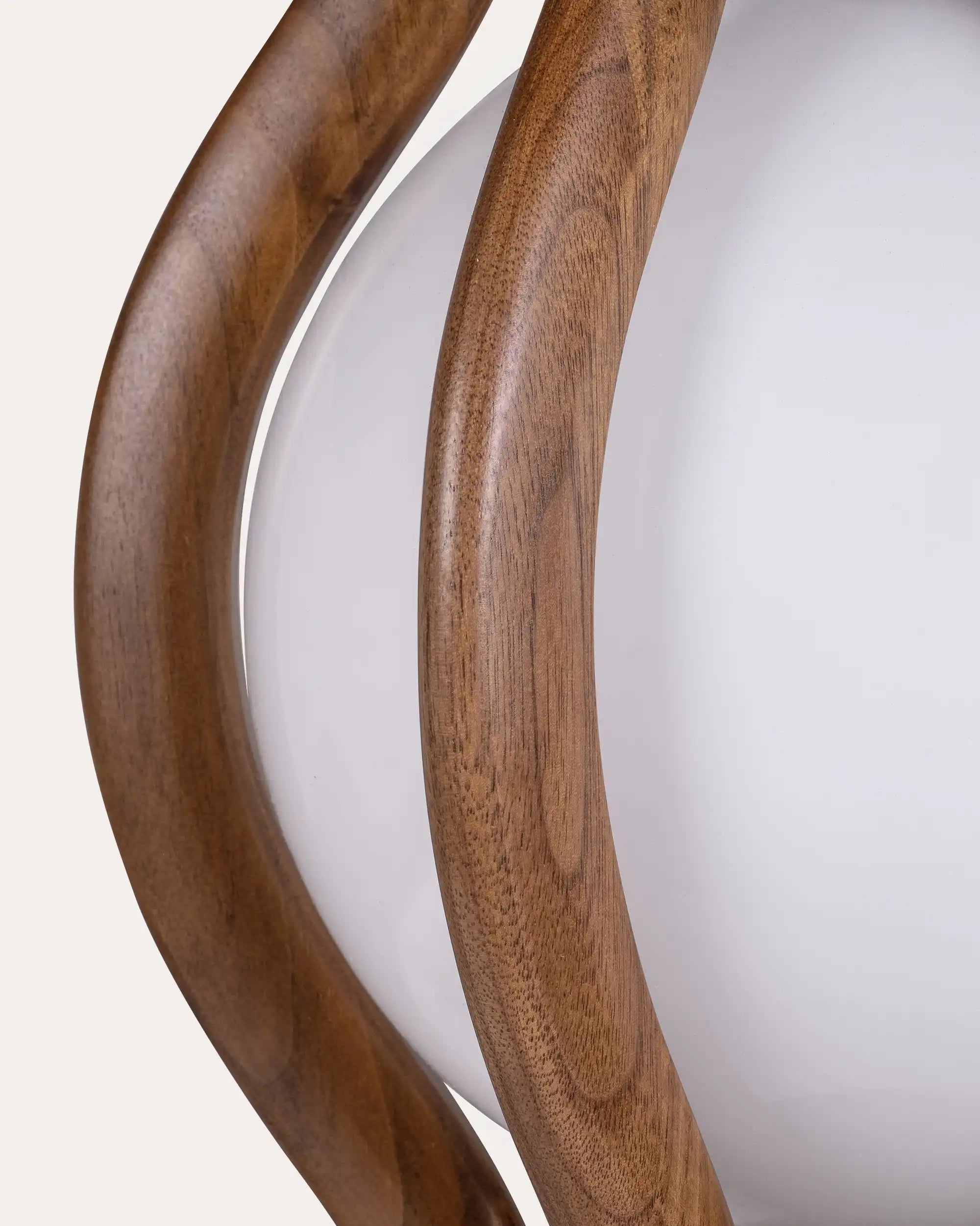 Lunar Floor Walnut Lamp - at KUMO HOME