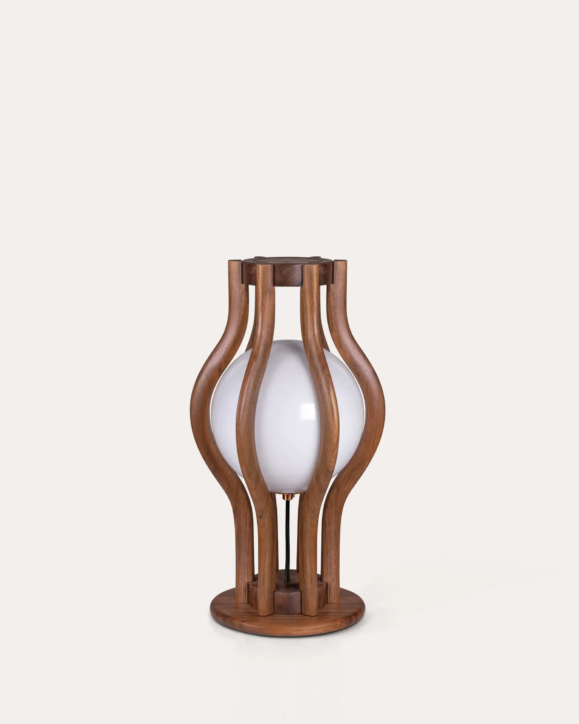 Lunar Walnut Lamp - at KUMO HOME DEAL