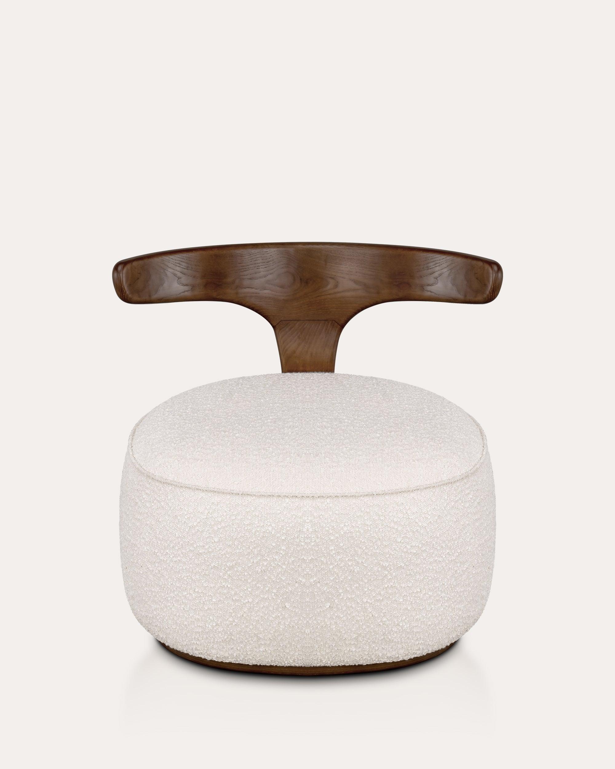 Horn Bouclé Chair - at KUMO HOME