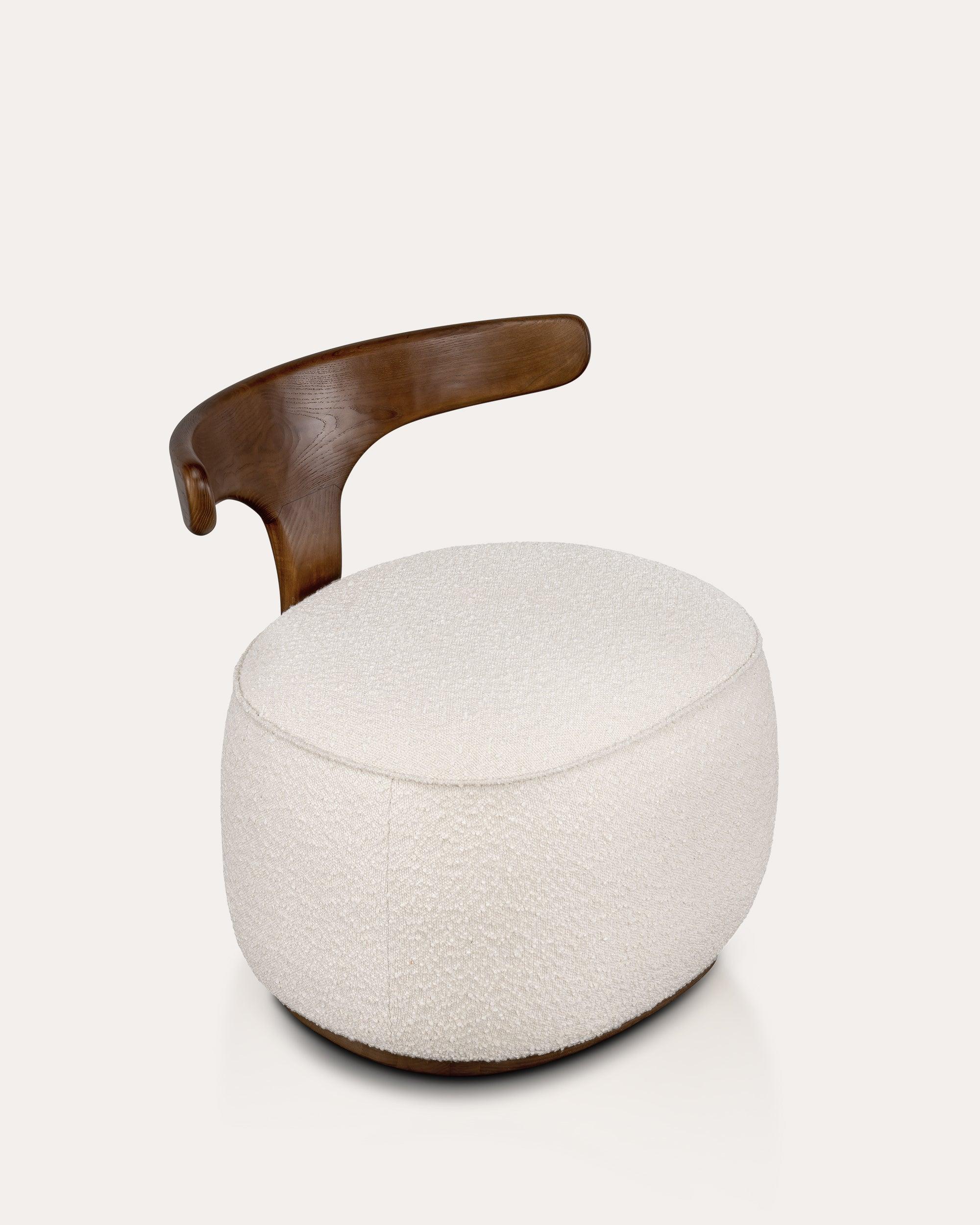 Horn Bouclé Chair - at KUMO HOME