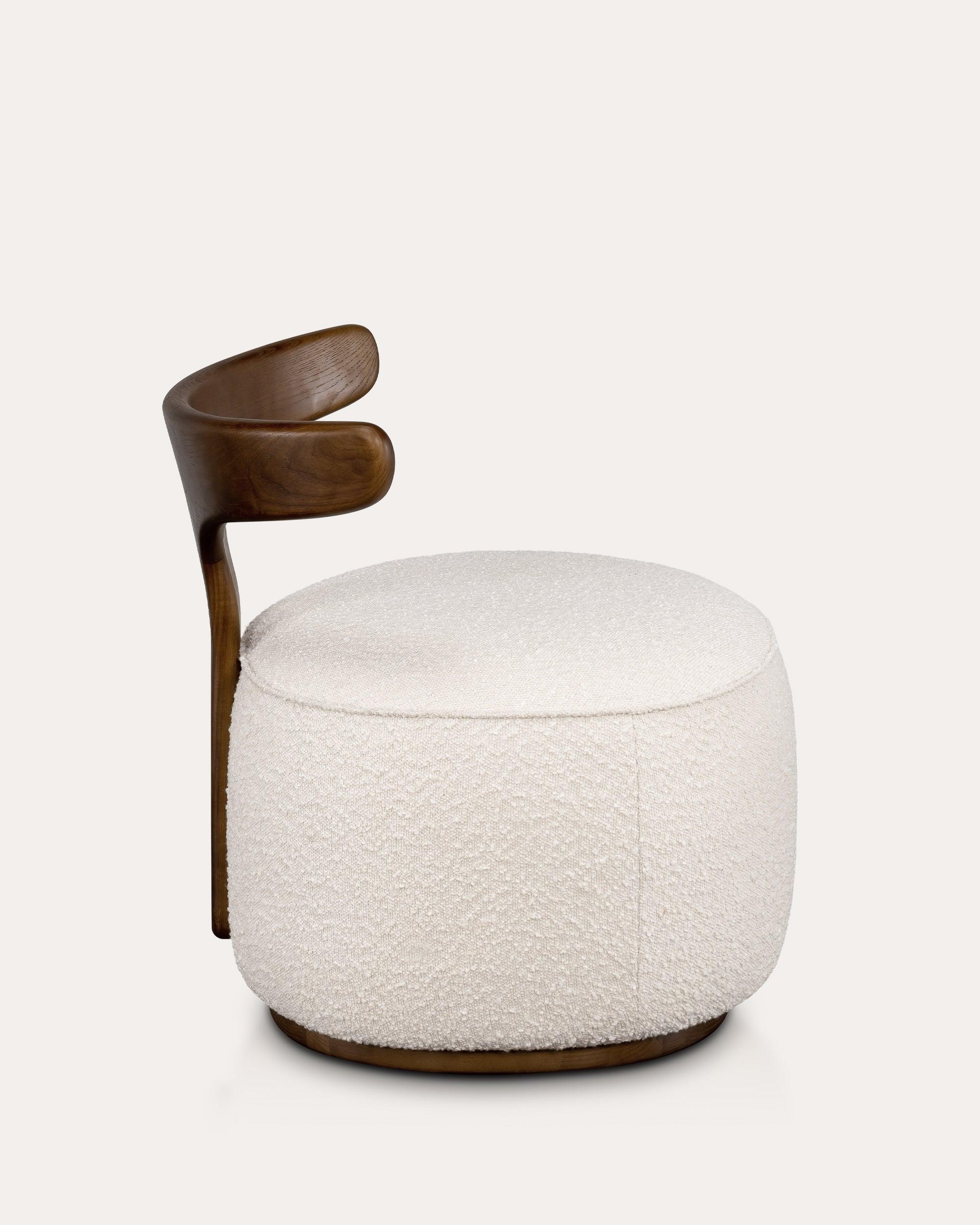 Horn Bouclé Chair - at KUMO HOME
