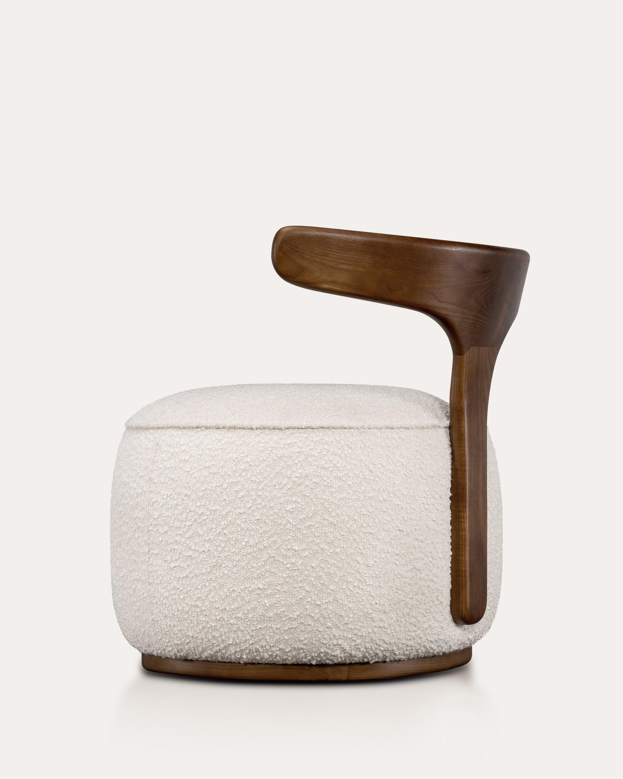 Horn Bouclé Chair - at KUMO HOME