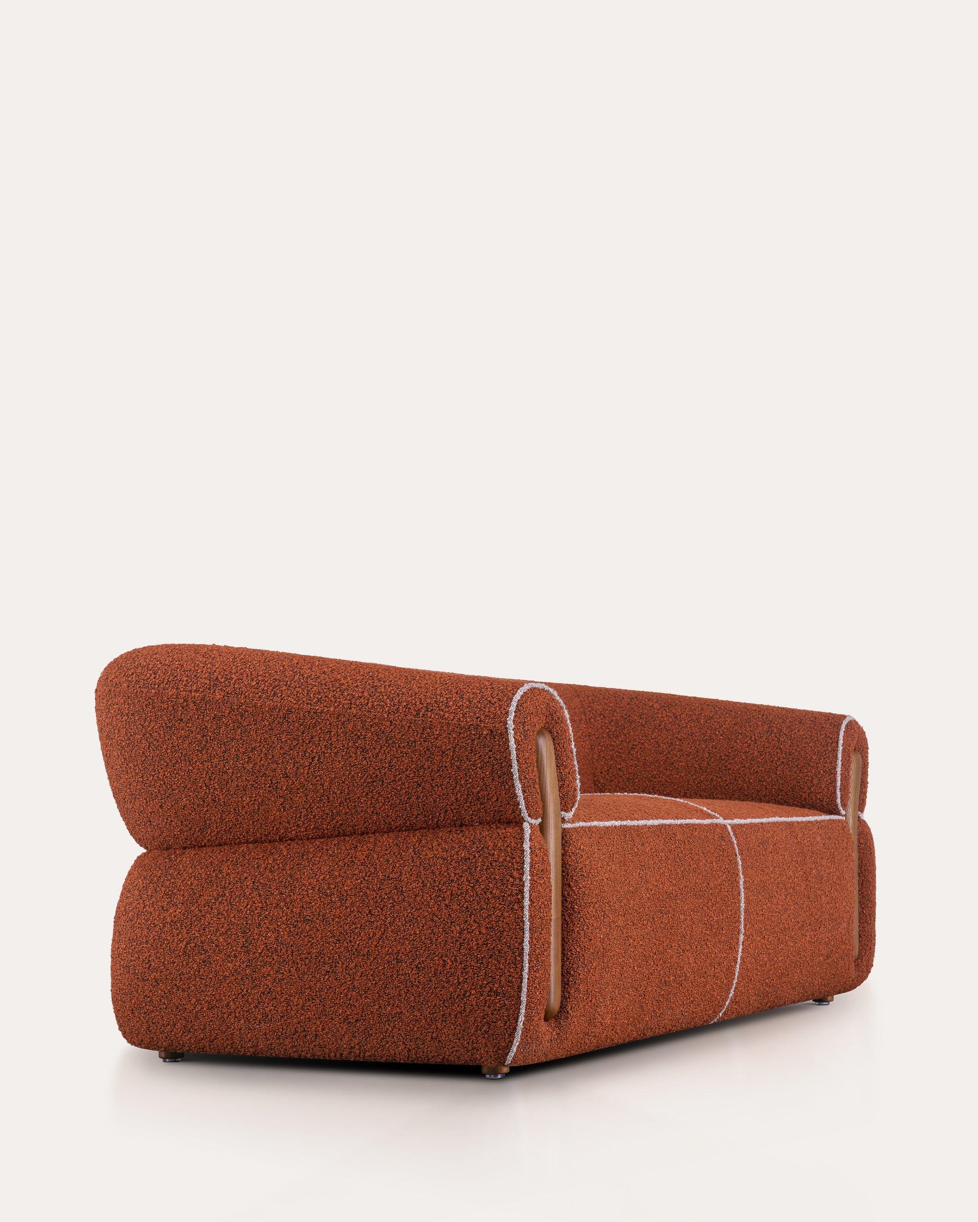 Timeless Sofa - Fire Orange - at KUMO HOME