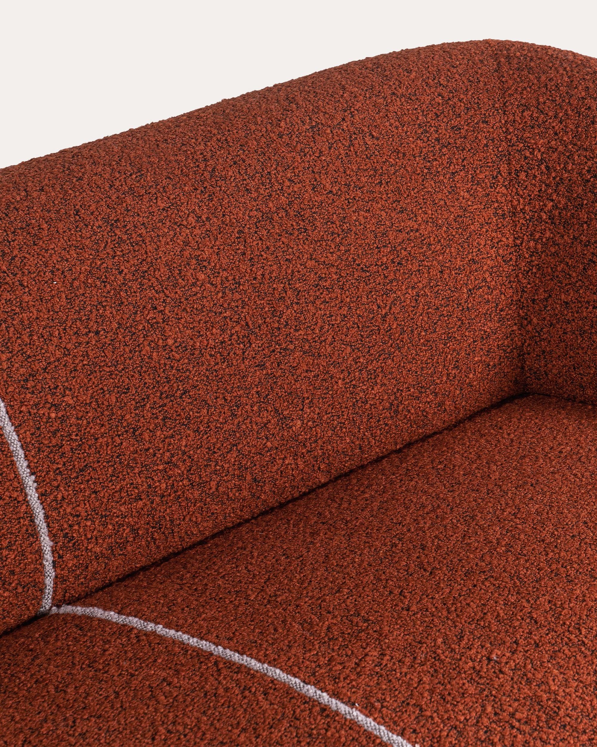 Timeless Sofa - Fire Orange - at KUMO HOME