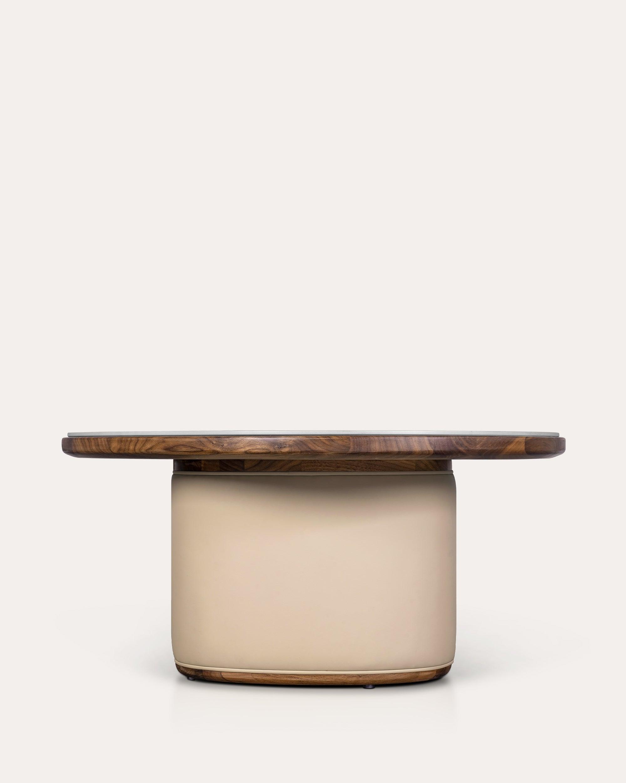 Luna Coffee Table With Marble Top - Medium - at KUMO HOME