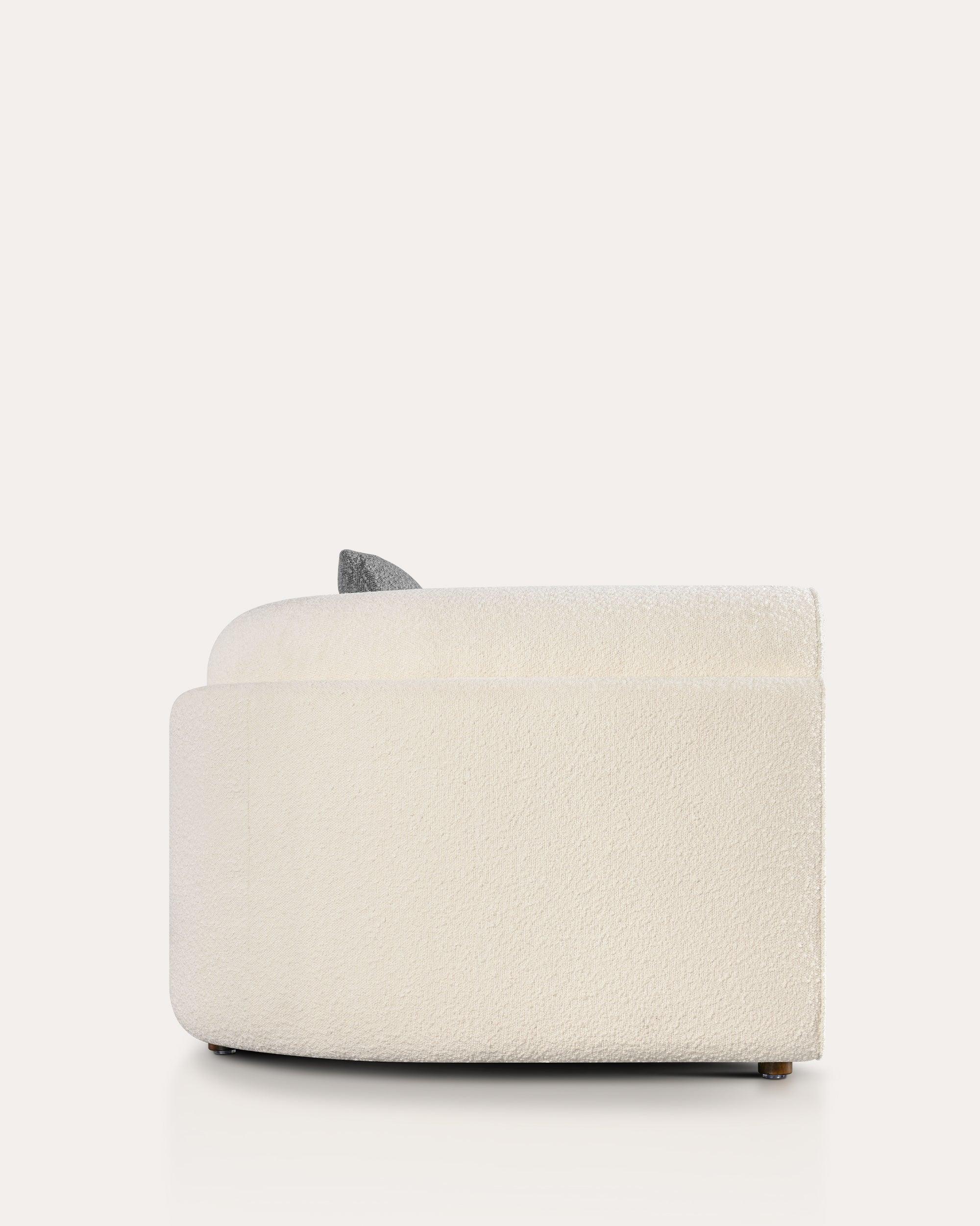 Curved Boucle Sofa - at KUMO HOME