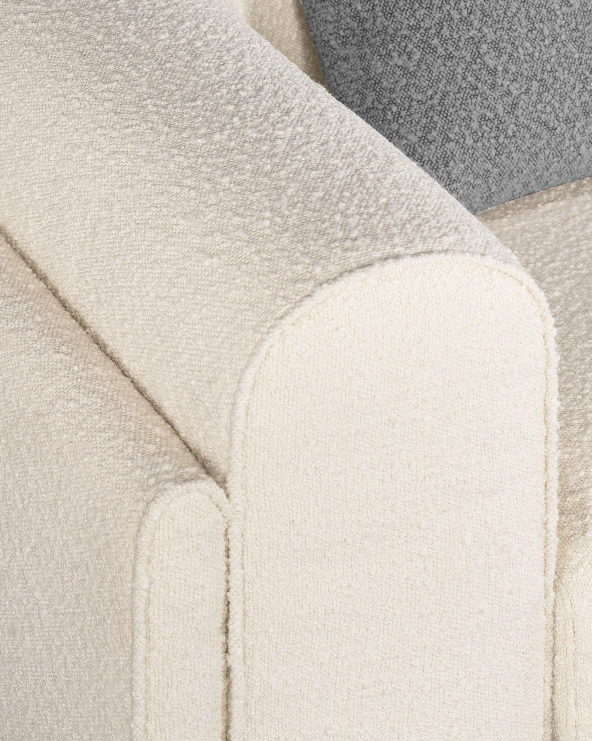 Curved Boucle Sofa - at KUMO HOME