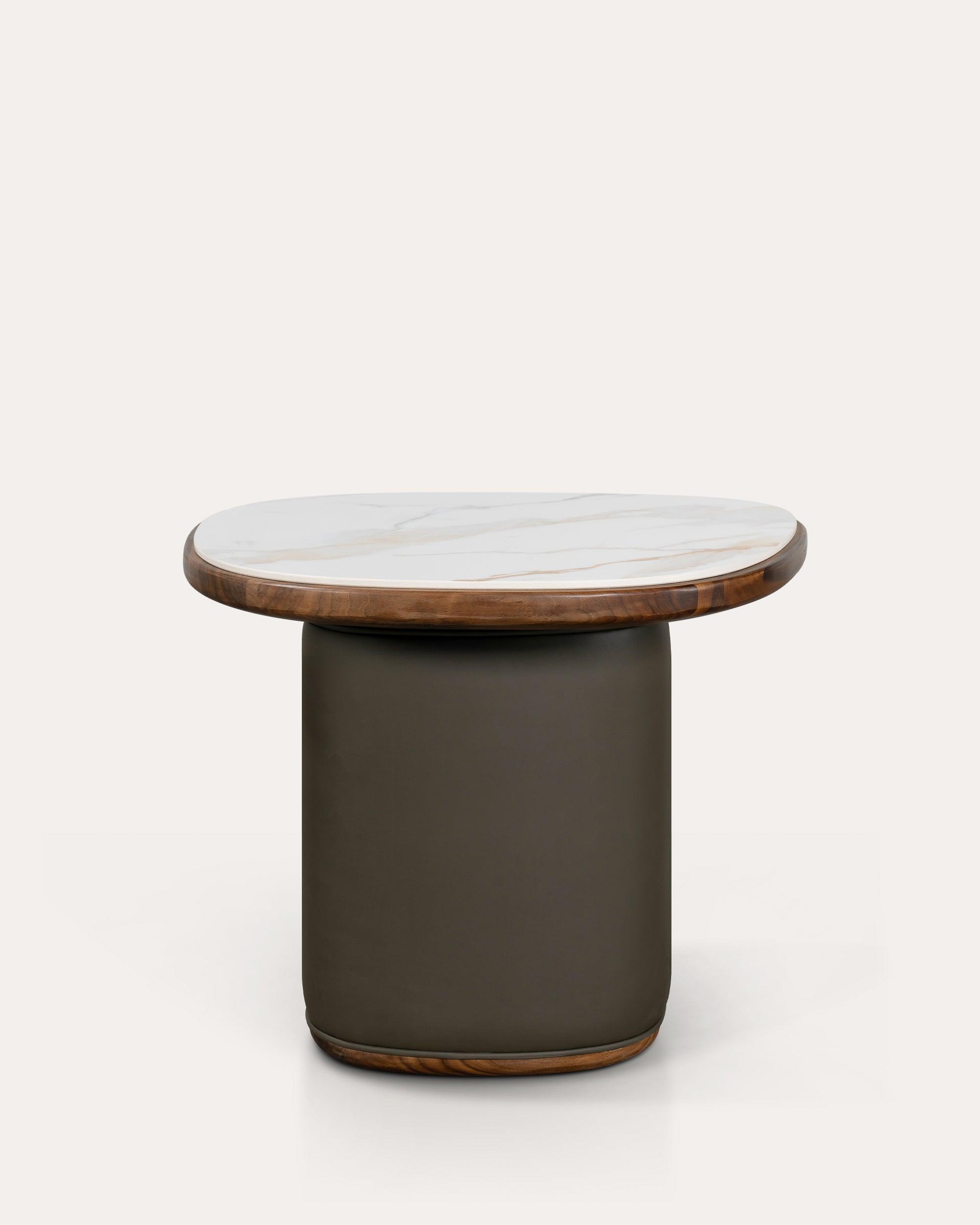 Luna Coffee Table With Marble Top - Small - at KUMO HOME