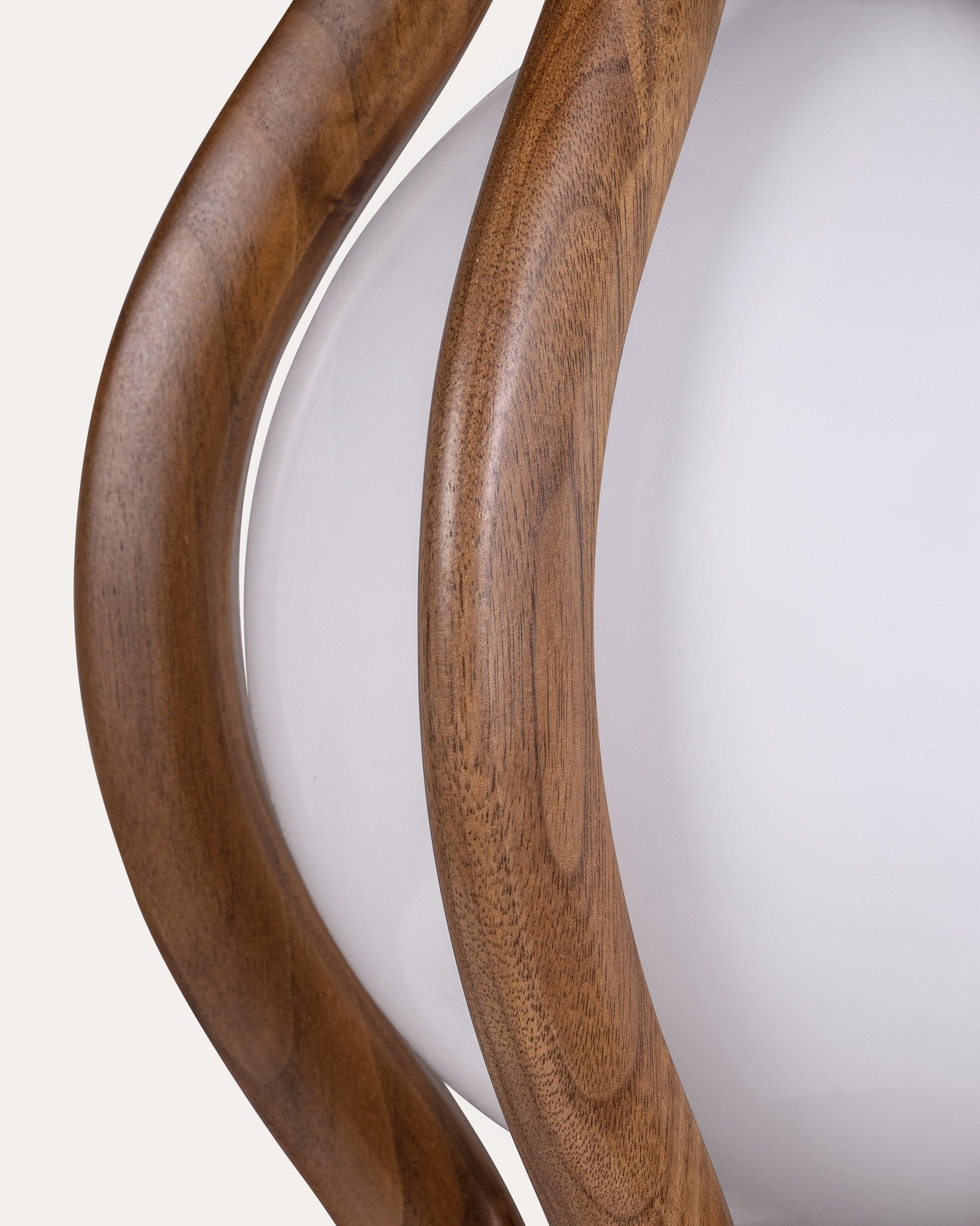 Ashaa Floor Walnut Lamp - at KUMO HOME