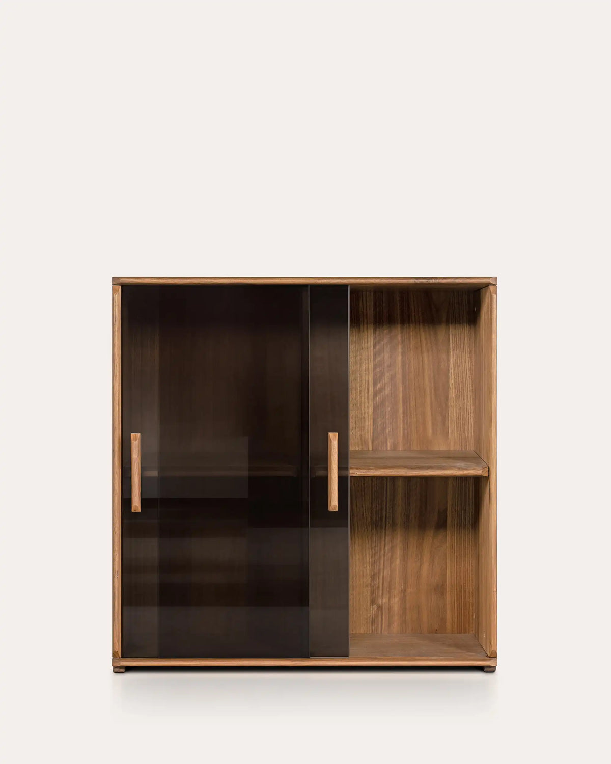 Soho Walnut Bookcase | Modular Design - Flip Door | 2 Layers For Record