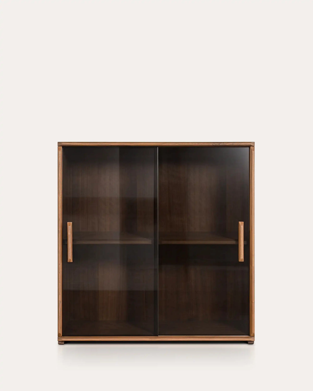 Soho Walnut Bookcase | Modular Design - Flip Door | 2 Layers For Record