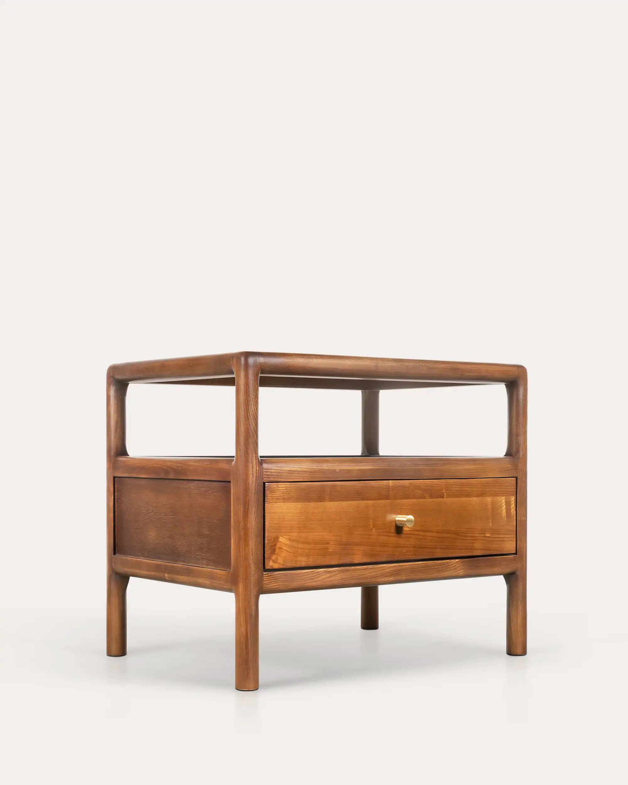 Nueva Nightstand - Walnut - at KUMO HOME