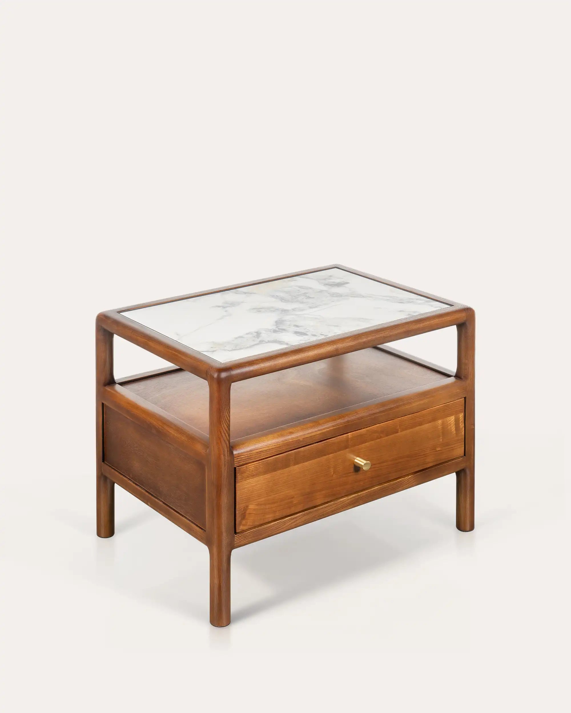 Nueva Nightstand - Walnut - at KUMO HOME