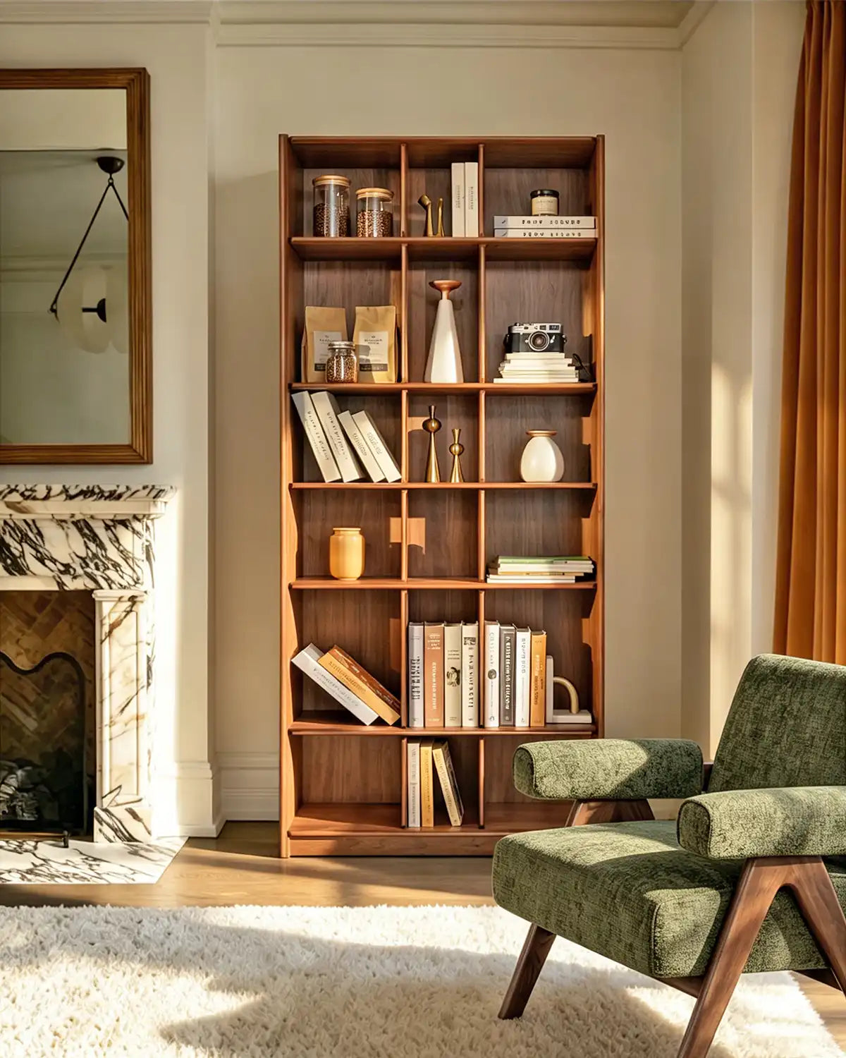 Plato Solid Wood Bookcase | Sideboard - 81" | | KUMO HOME