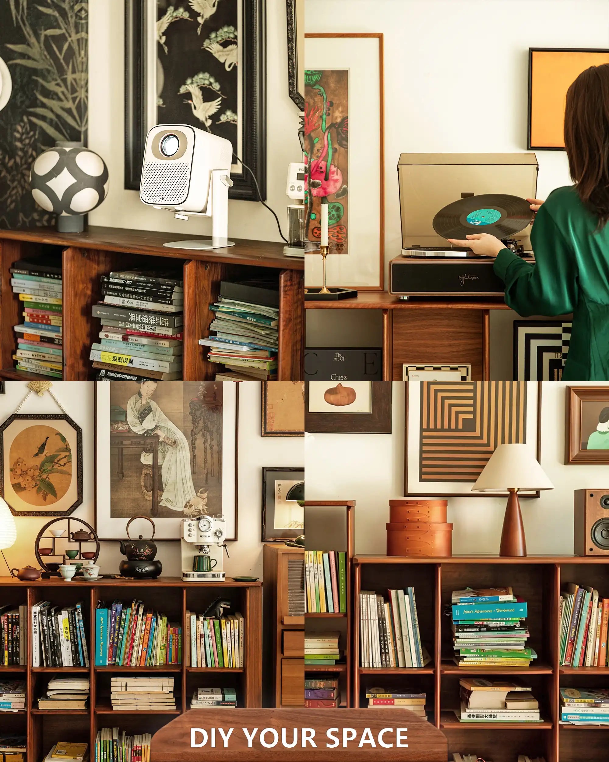 Plato Solid Wood Bookcase | Sideboard - at KUMO HOME